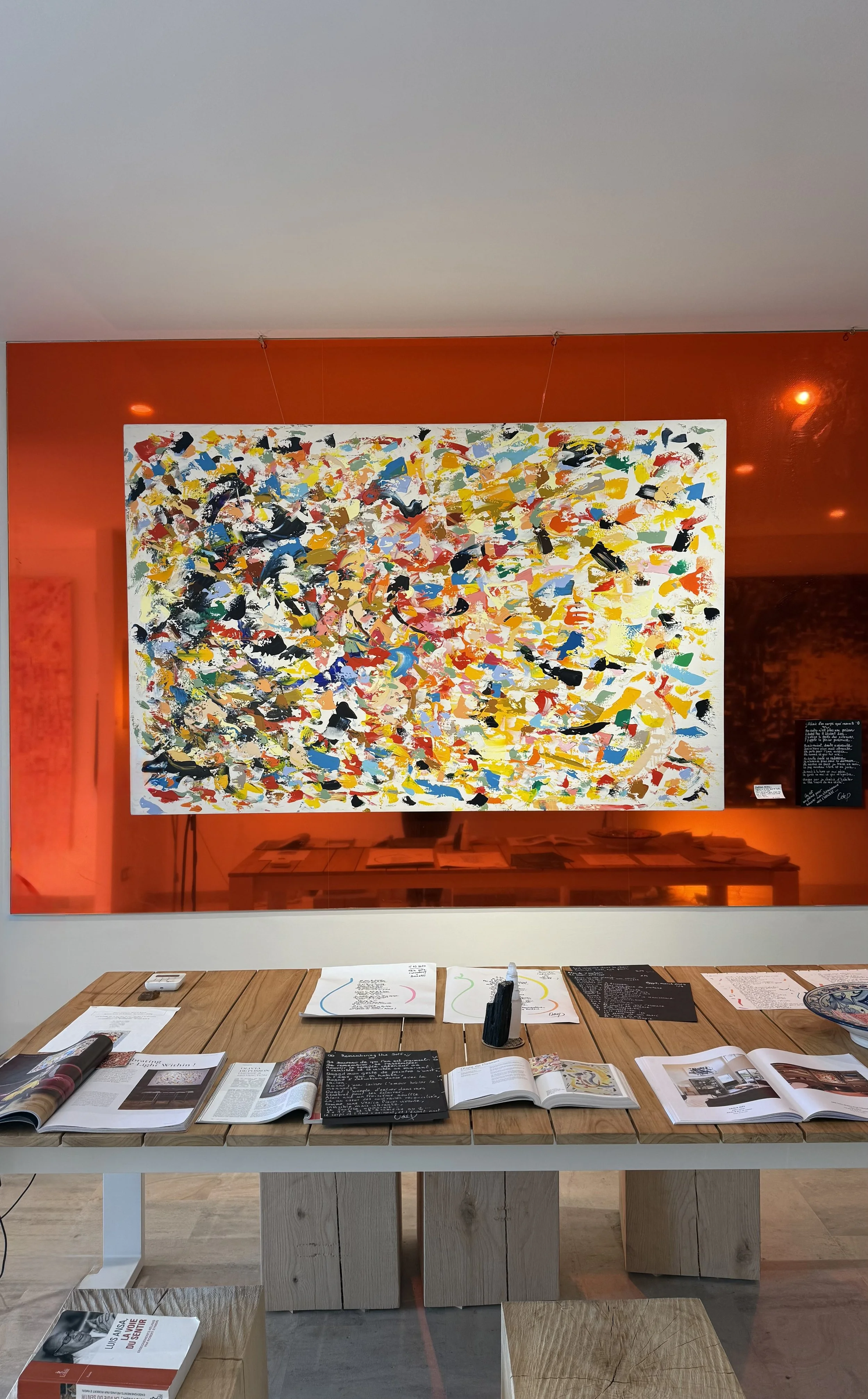 Emotional Alchemy, 130x200cm, Acrylic & Pure Energy on Canvas, olivia-de-posson-colourful-spiritual-energy-art