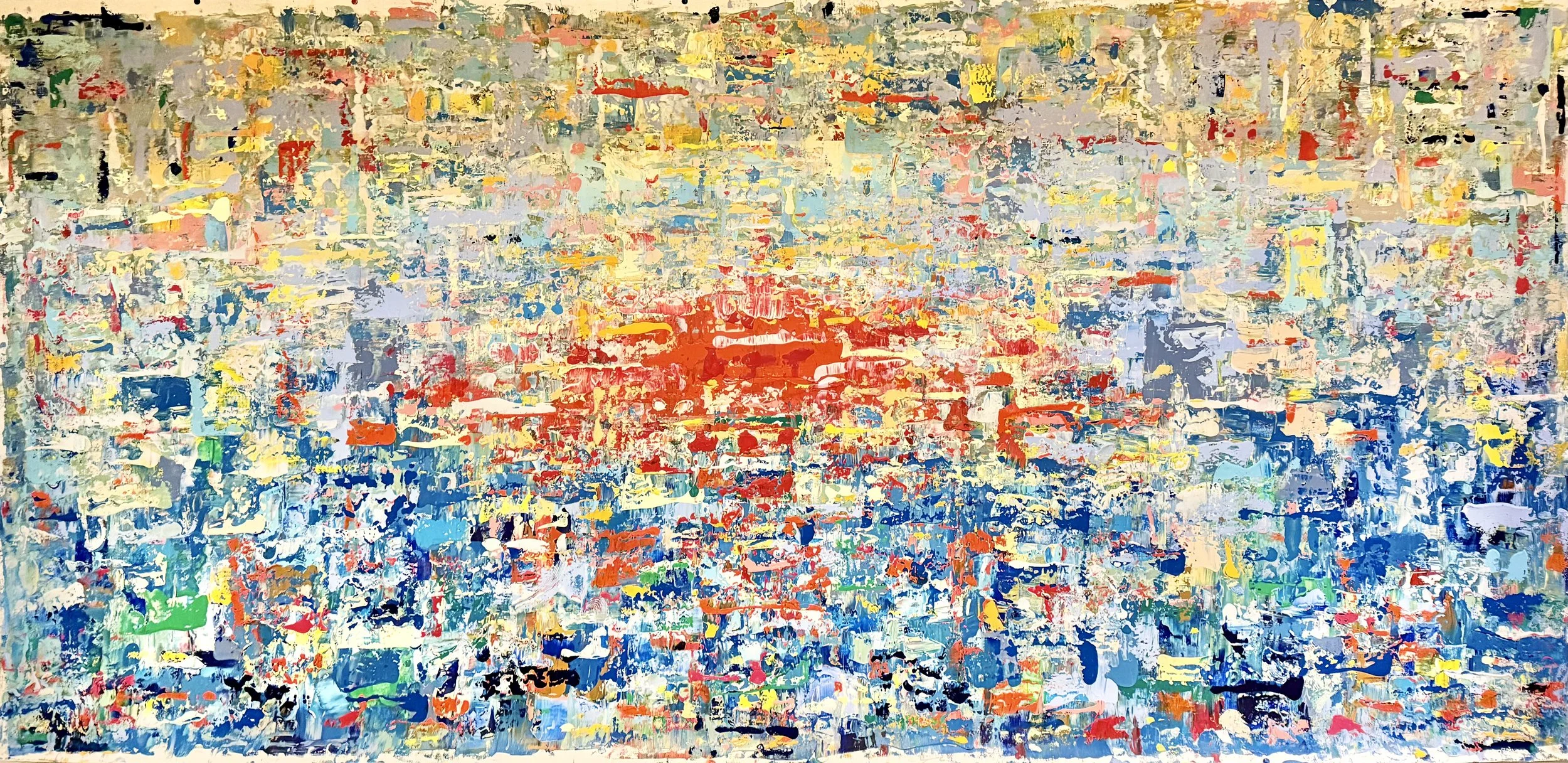 SOLD - Le seuil des deux mondes, 115X240cm