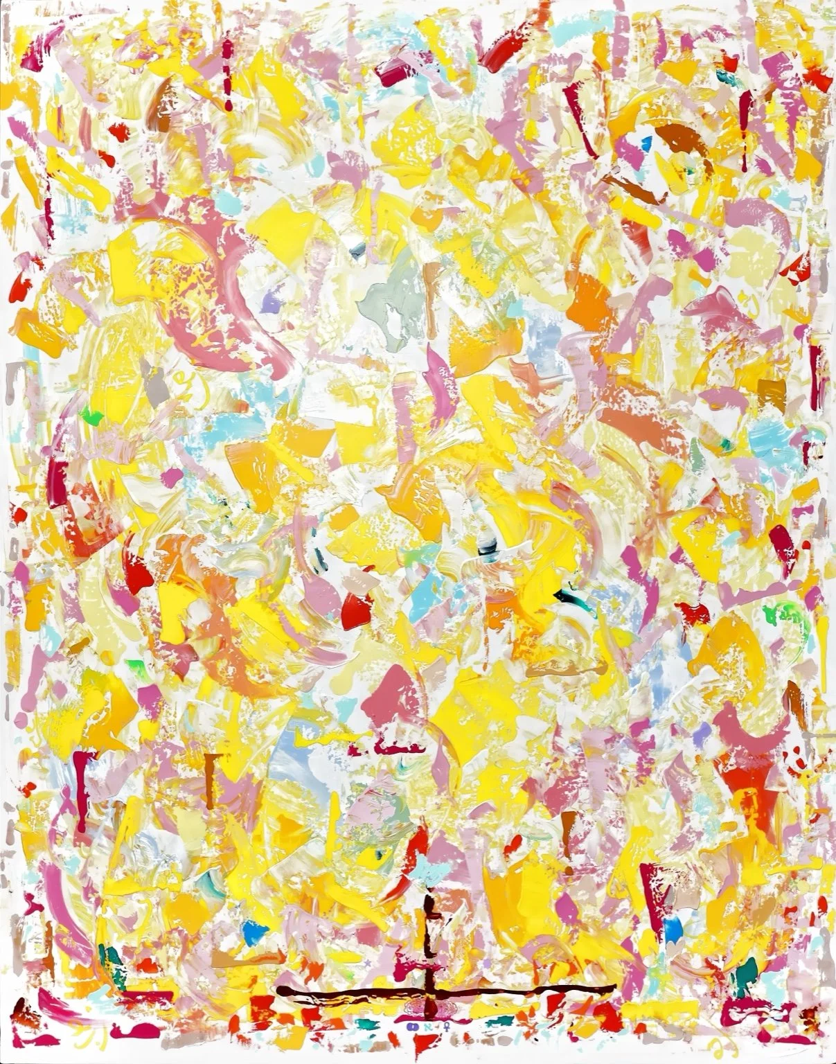 Return to Innocence, 200x160cm, 2024, Brussels, Belgium, acrylic on canvas, Olivia-de-posson-abstract-contemporary-colorful-art