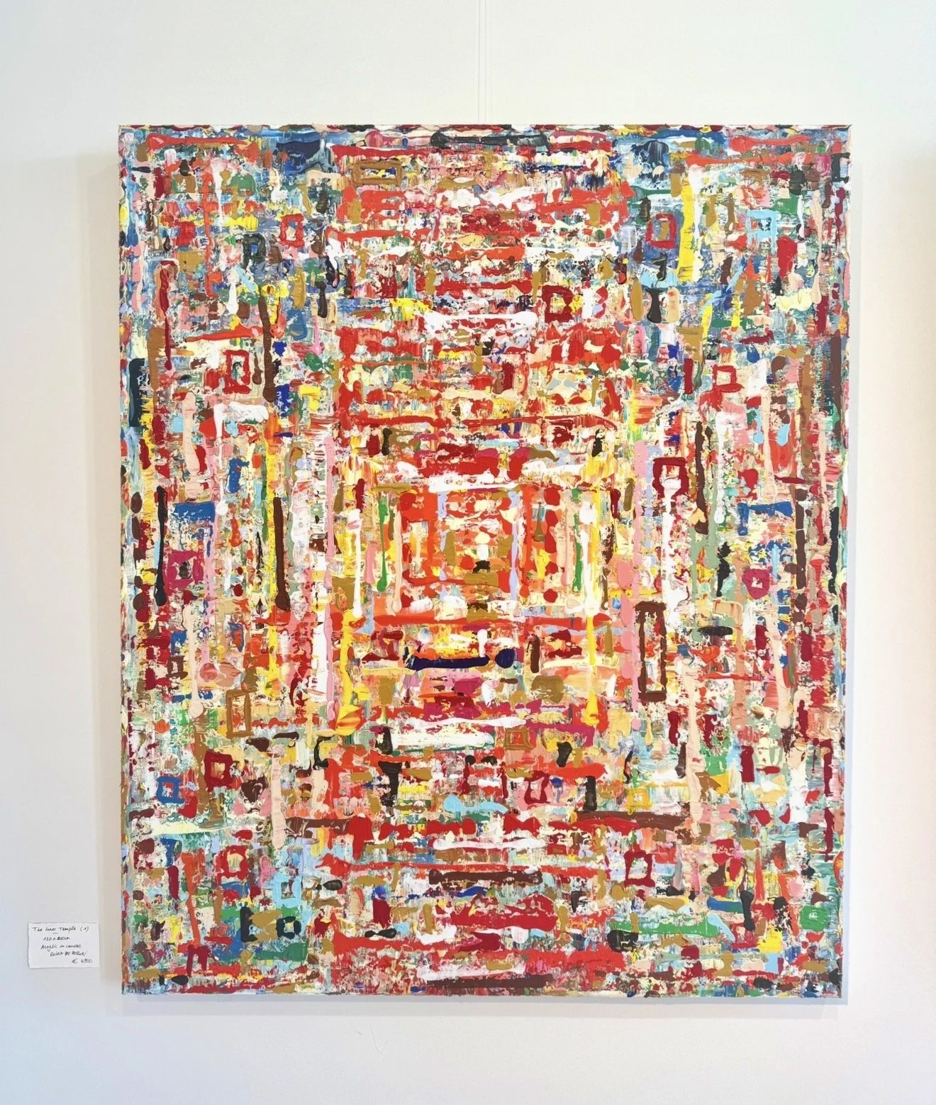 The Inner Temple, 1 - 120x100cm, Knokke, Belgium 2026 Olivia-de-posson-abstract-contemporary-colorful-art