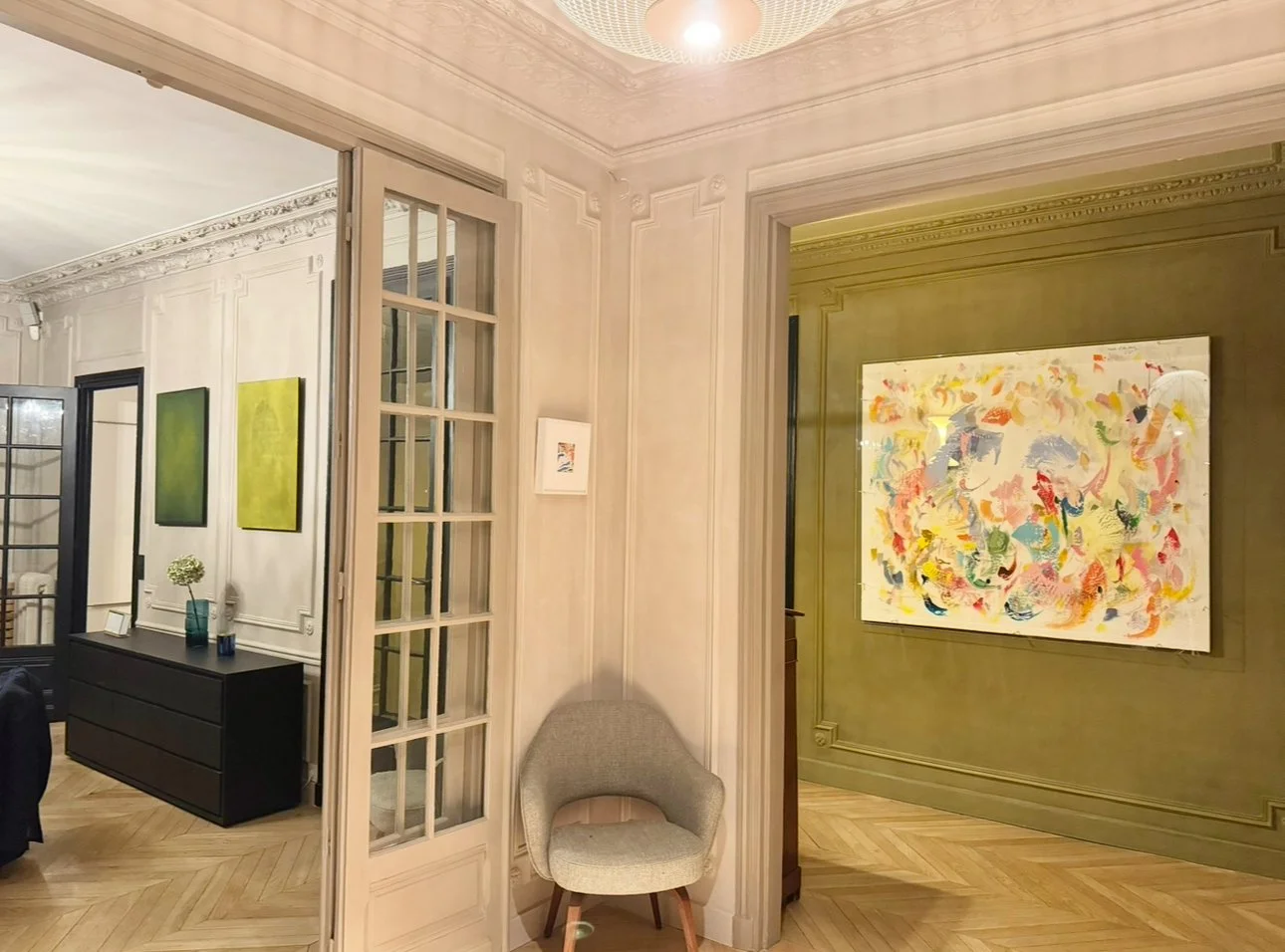 SOLD - Temple of the Heart SOLD, olivia-de-posson-colourful-spiritual-energy-art