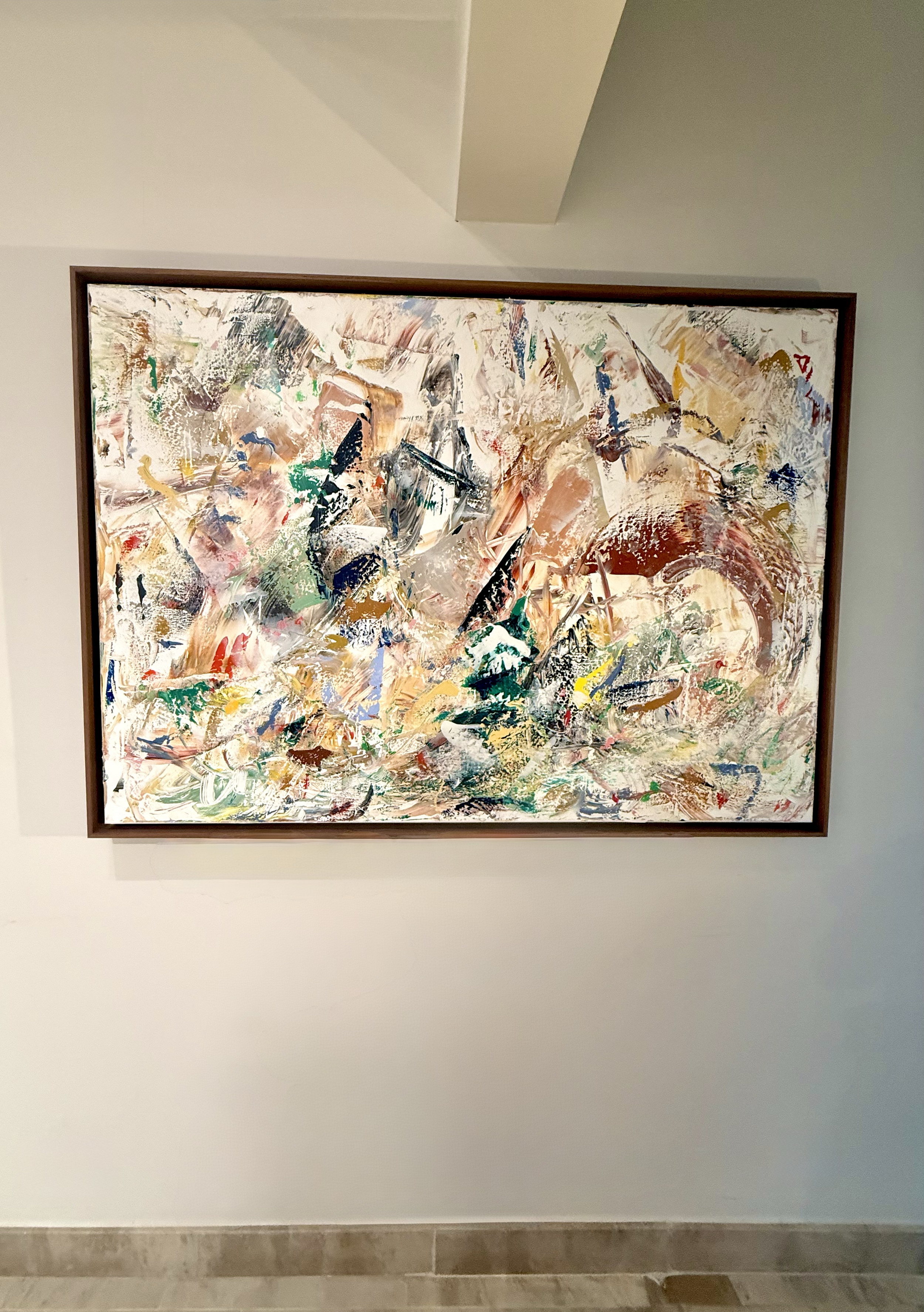 Le vivant reprend sa place, 100x140cm, 2026, Knokke, Belgium,  acrylic on canvas, Olivia-de-posson-abstract-contemporary-colorful-art