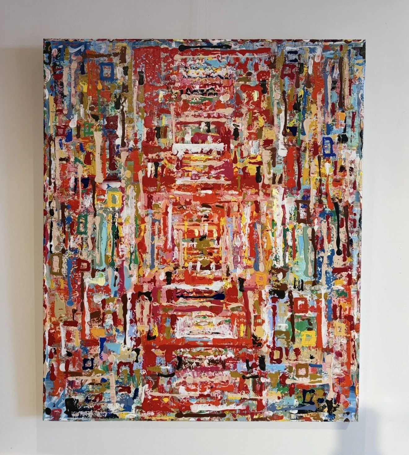 The Inner Temple, 2 - 120x100cm, Knokke, Belgium 2026 Olivia-de-posson-abstract-contemporary-colorful-art