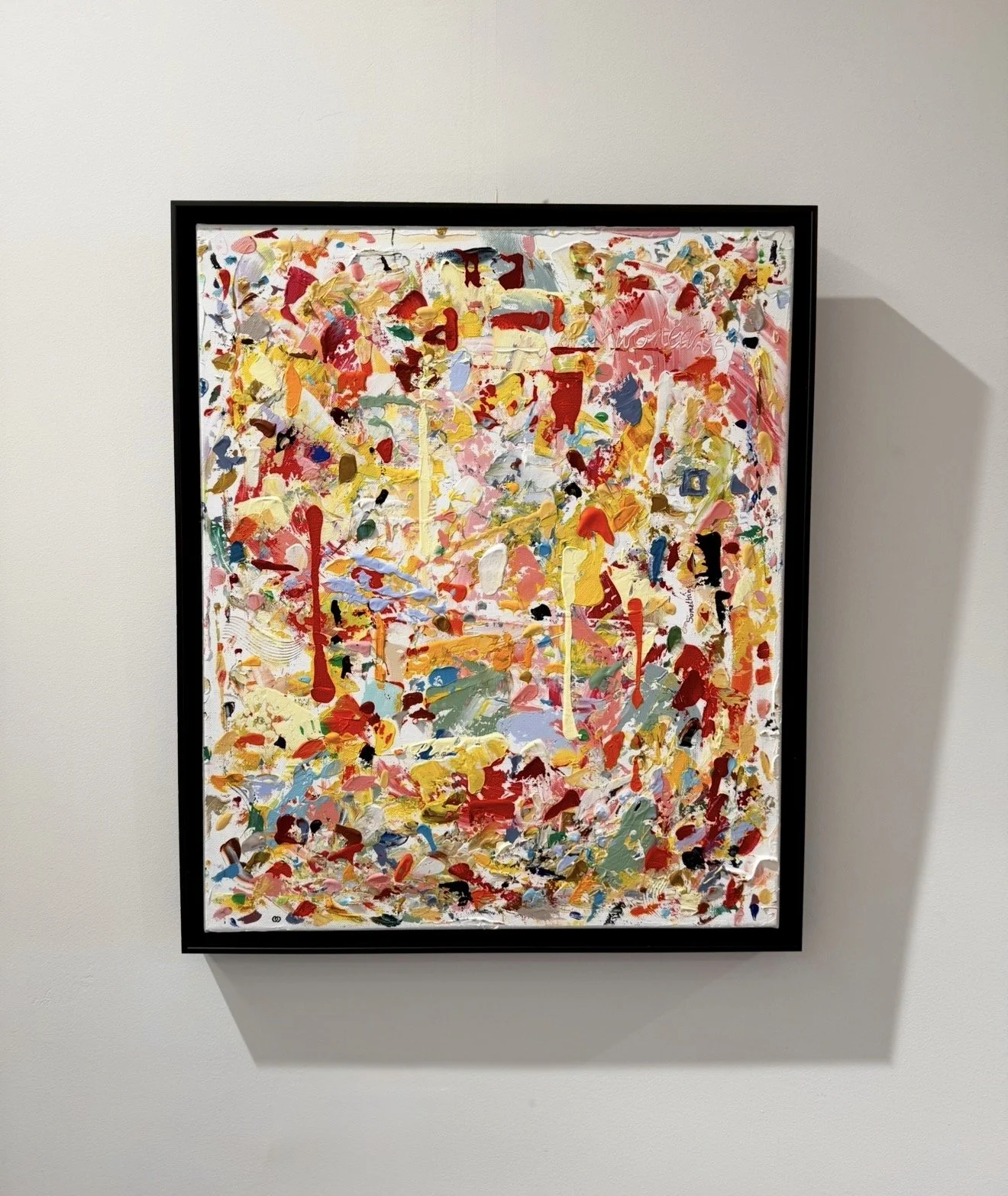 SOLD - I wonder, 50x40cm, 2026 olivia-de-posson-colourful-contemporary-abstract-art
