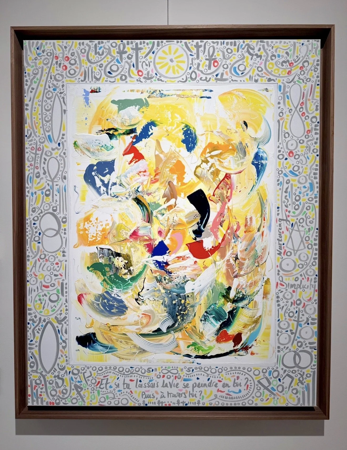 Allow Simplicity, 100x80cm, 2025, Knokke, Belgium, olivia-de-posson-colourful-contemporary-abstract-art