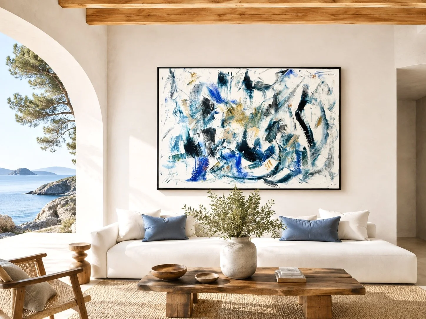 simulation - I AM, 150x200cm, 2025, Knokke, Belgium,  acrylic on canvas, Olivia-de-posson-abstract-contemporary-colorful-art