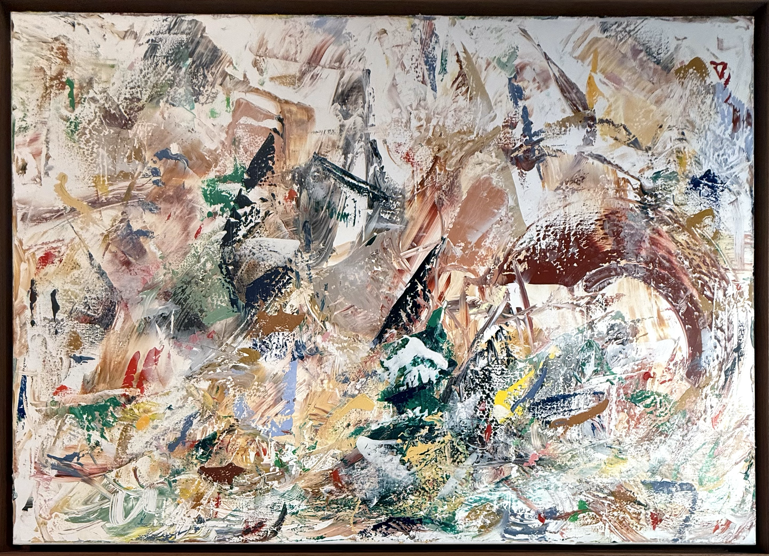 SOLD - Le vivant reprend sa place, 100x140cm, 2026, Knokke, Belgium,  acrylic on canvas, Olivia-de-posson-abstract-contemporary-colorful-art