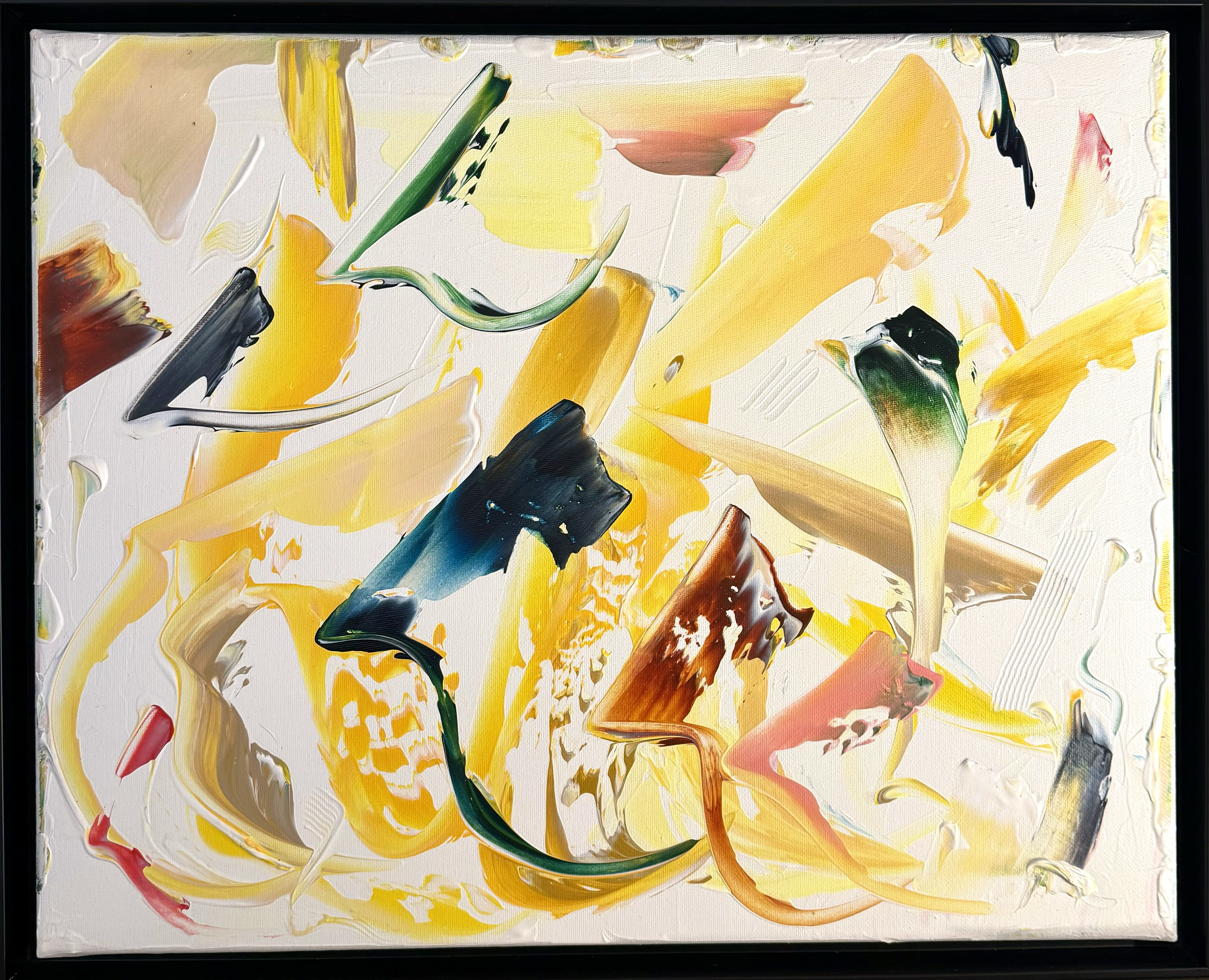 Solar Signs, 40x50cm, 2026, Paioes, Portugal, acrylic on canvas, Olivia-de-posson-abstract-contemporary-colorful-art