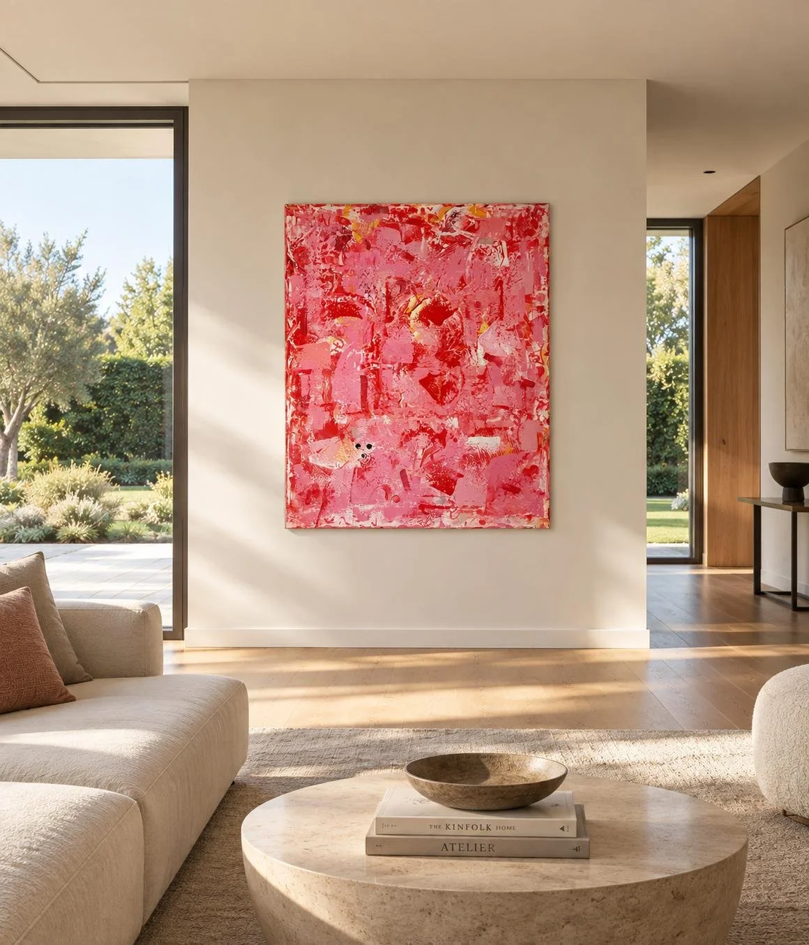 Simulation - Es-tu prêt à vivre au-delà de ce que tu sais?!  140x120cm, 2021, Mexico/Brussels-Belgium,  acrylic on canvas, Olivia-de-posson-abstract-contemporary-colorful-art
