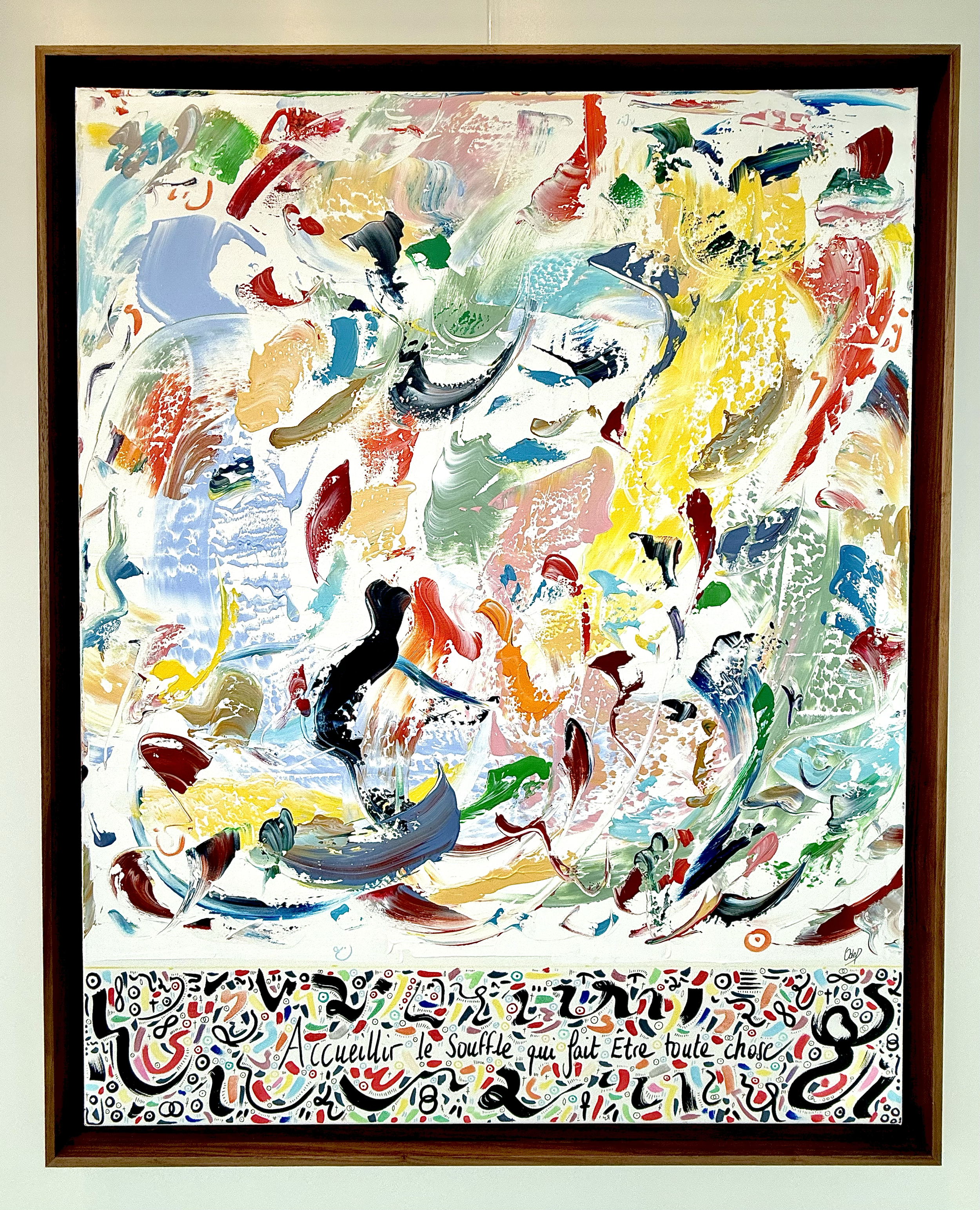 Breath of resurrection, 100x80cm, 2026, Knokke, Belgium, olivia-de-posson-colourful-contemporary-abstract-art