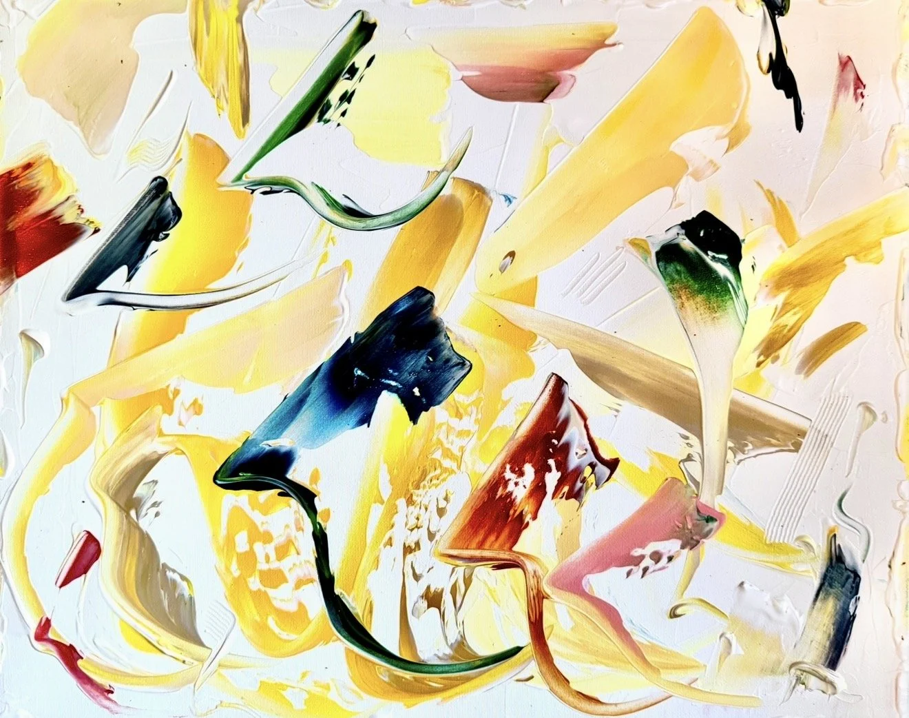 Solar Signs, 40x50cm, 2026, Paioes, Portugal, acrylic on canvas, Olivia-de-posson-abstract-contemporary-colorful-art