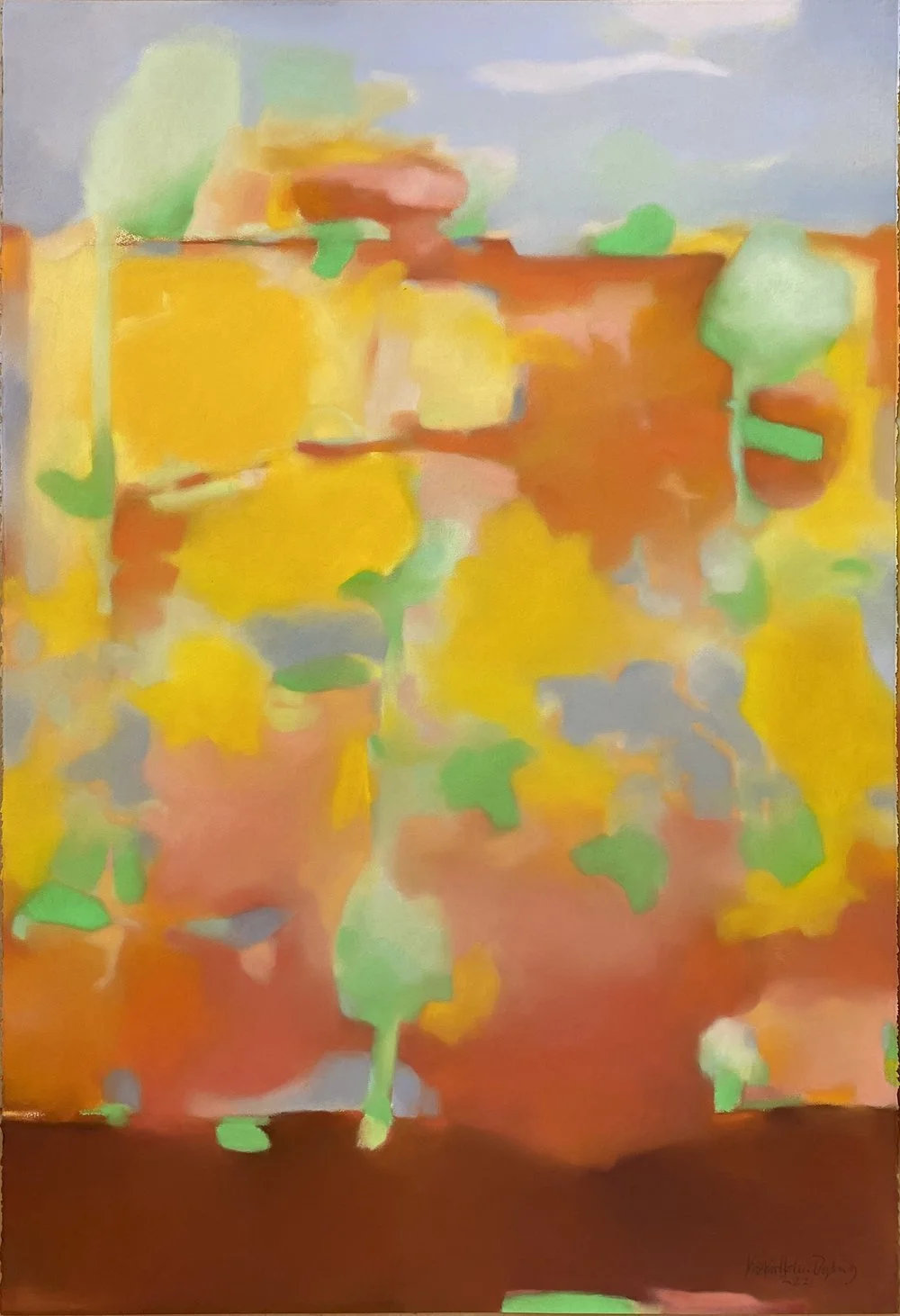 "Sommer Eng"
Pris: 30 000kr.
Pastell på papir
Innrammet med kunst glass.