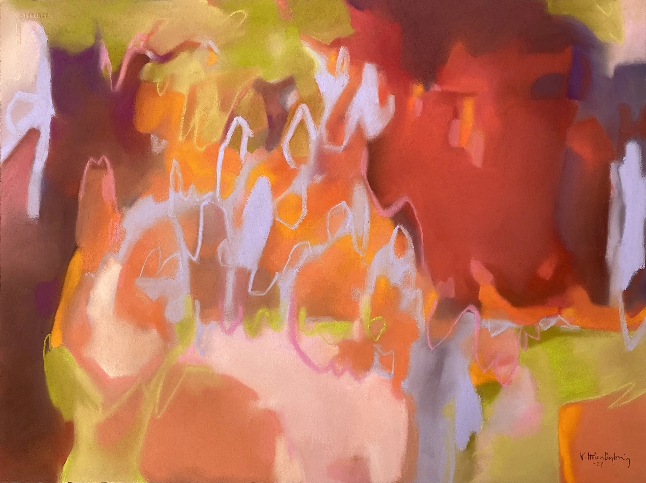 "The botany of shadows"
Pris: 14800kr.
Pastellkritt på papir.
Innrammet med kunst glass.