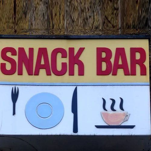 snack bar sign