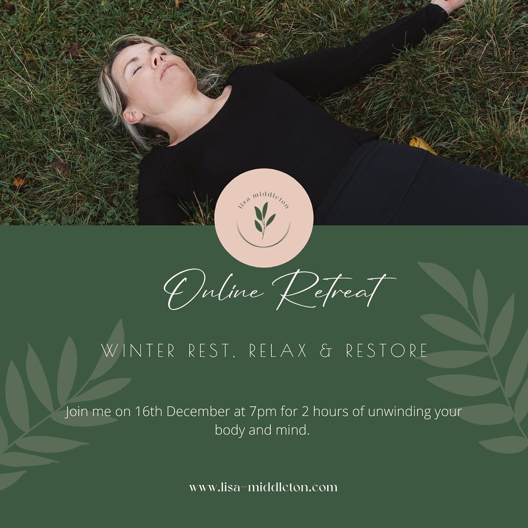 Switch off, unplug and come back to the peace, love and calm that you are. ⠀
⠀
Join me for an evening of moving and soothing your body and mind, deeply resting your nervous system and restoring your energy ⠀
⠀
What to expect:⠀
⠀
A lovingly held space