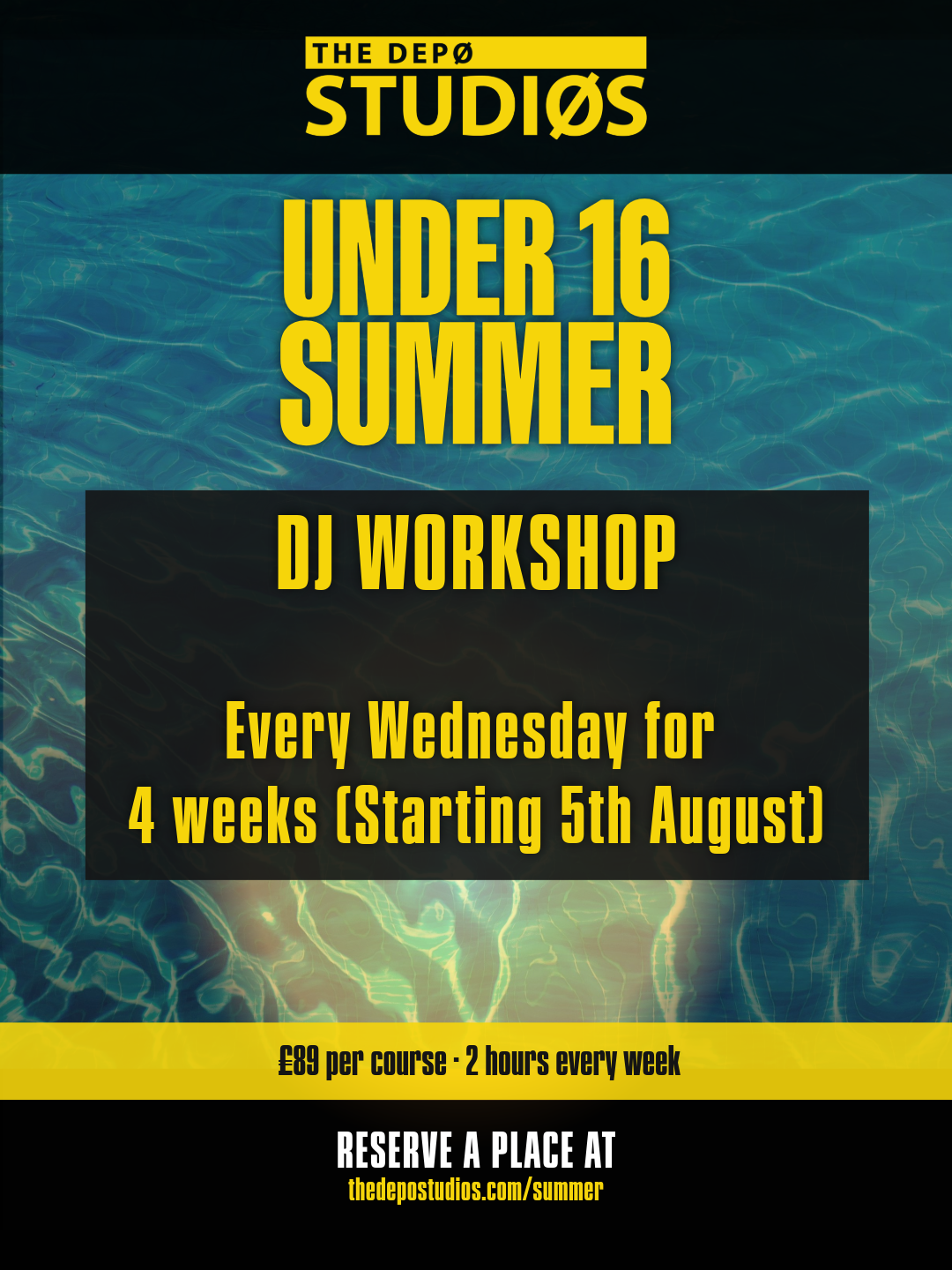 Under 16s Summer DJ Workshop