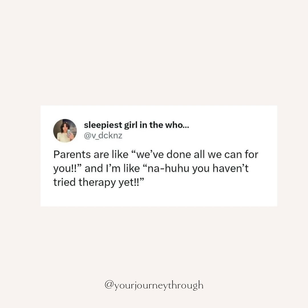 The realest of memes. 🎯 

🛋️ Mental health support and resources linked in bio. **we&rsquo;re accepting new clients virtually &amp; in-person**

👉🏻 Follow @yourjourneythrough for more Therapy Meme Mondays weekly 

#therapymemes #besttherapymemes 