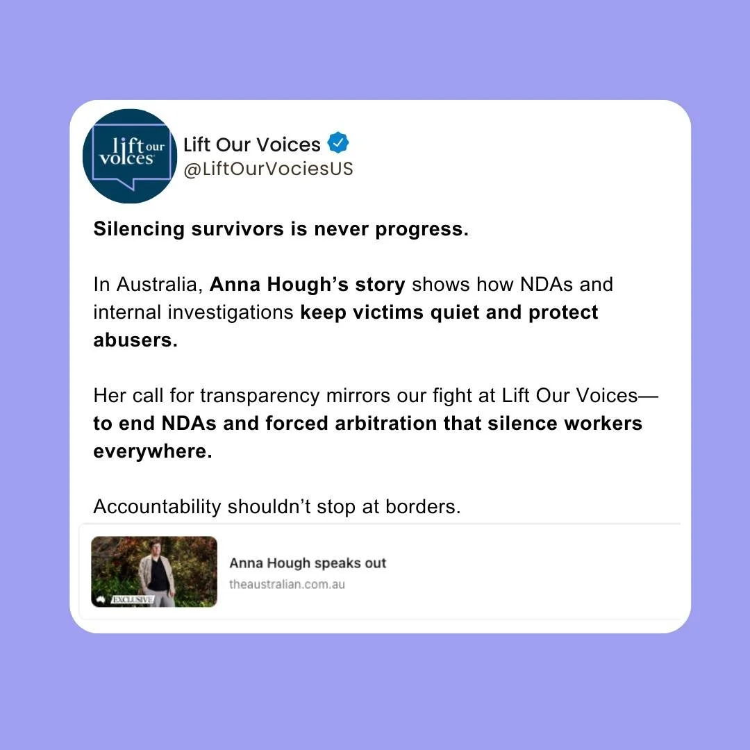 Silencing survivors is NEVER progress.
Watch @annac_hough's powerful piece in @the.australian : https://www.theaustralian.com.au/news/anna-hough-speaks-out/video/488a19bd7efb33bad94ed05c484d88d0