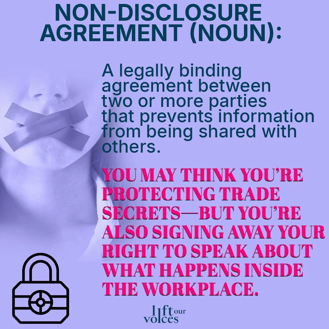 What have you signed at work?
NDAs were meant to protect trade secrets—not predators. Too often, they’re used to bury the truth and keep toxic workplaces hidden.
We’re changing that. The Speak Out Act made pre-dispute NDAs unenfor