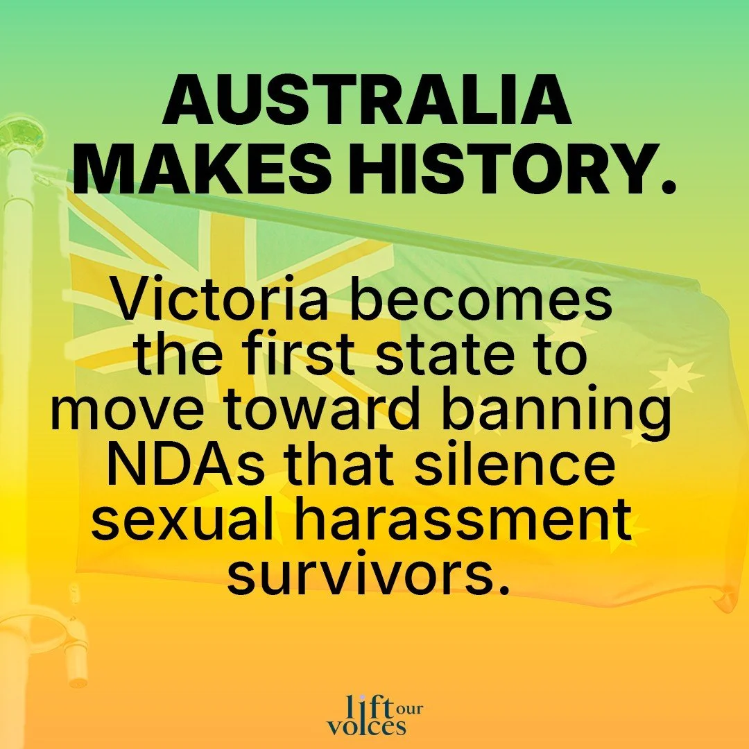 Australia just took a major step toward ending workplace silence. 🇦🇺 Victoria&rsquo;s new bill would ban NDAs in sexual harassment cases&mdash;unless a worker chooses one&mdash;and give survivors new rights to speak freely.

It&rsquo;s the first of