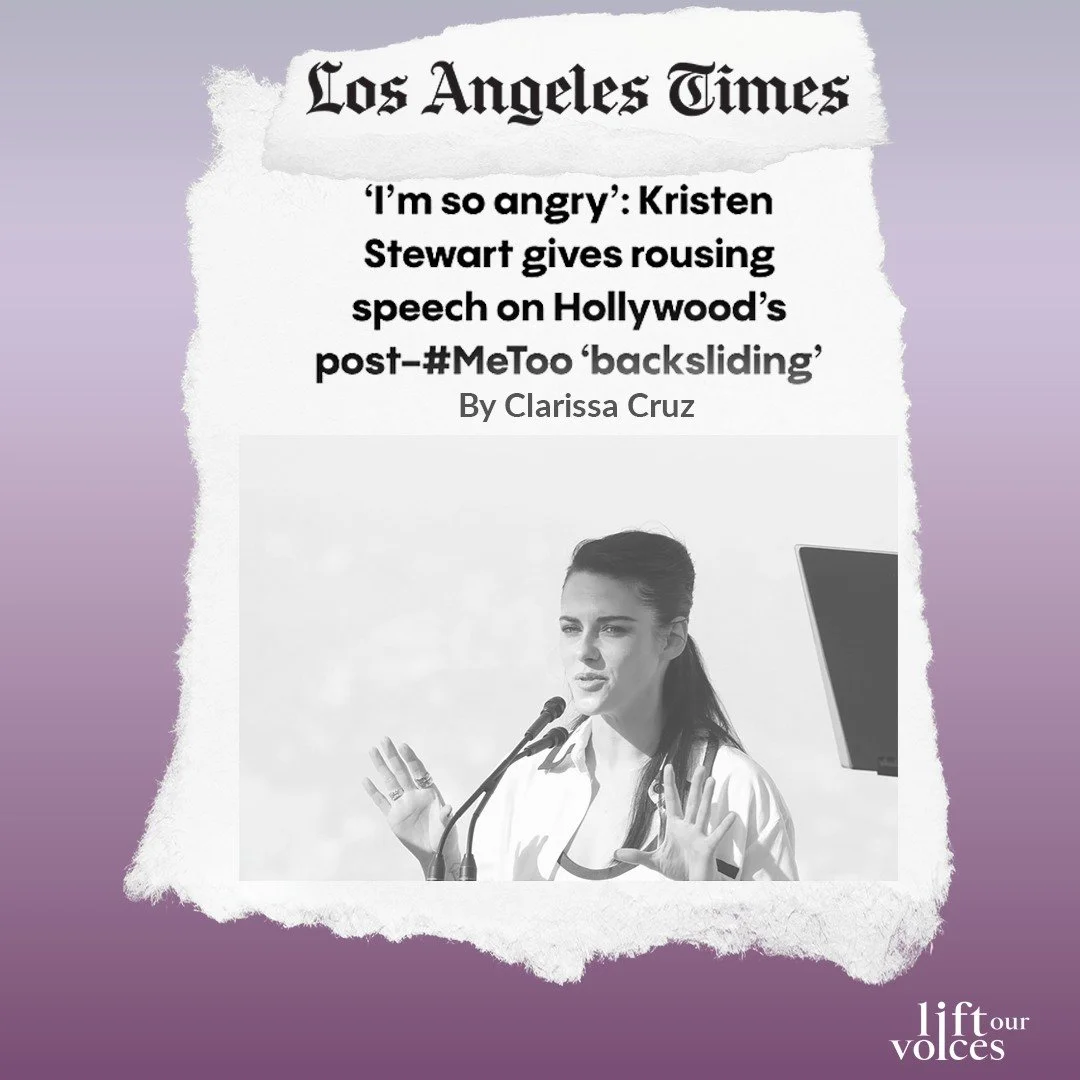 Kristen Stewart just gave a raw and powerful speech calling out the &ldquo;backsliding&rdquo; in women&rsquo;s representation and the silence that often follows moments of progress.

&ldquo;I can eat this podium with a fork and knife, I&rsquo;m so an