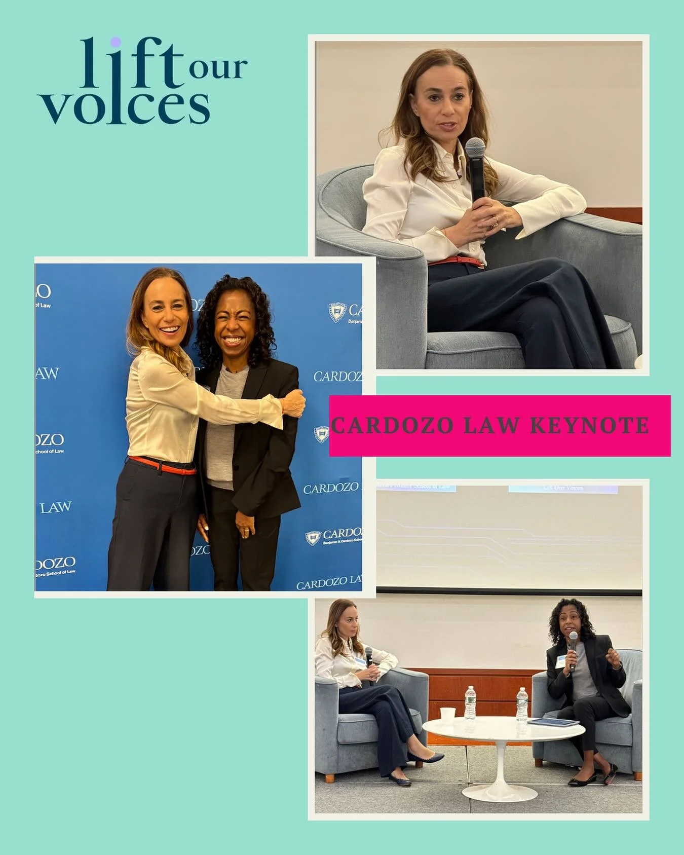 Today, Lift Our Voices Co-Founder @julieroginsky delivered the keynote address at the Benjamin N. Cardozo School of Law&rsquo;s Melnick Symposium, joining Professor Myriam Gilles of Northwestern Pritzker School of Law for a powerful conversation on e