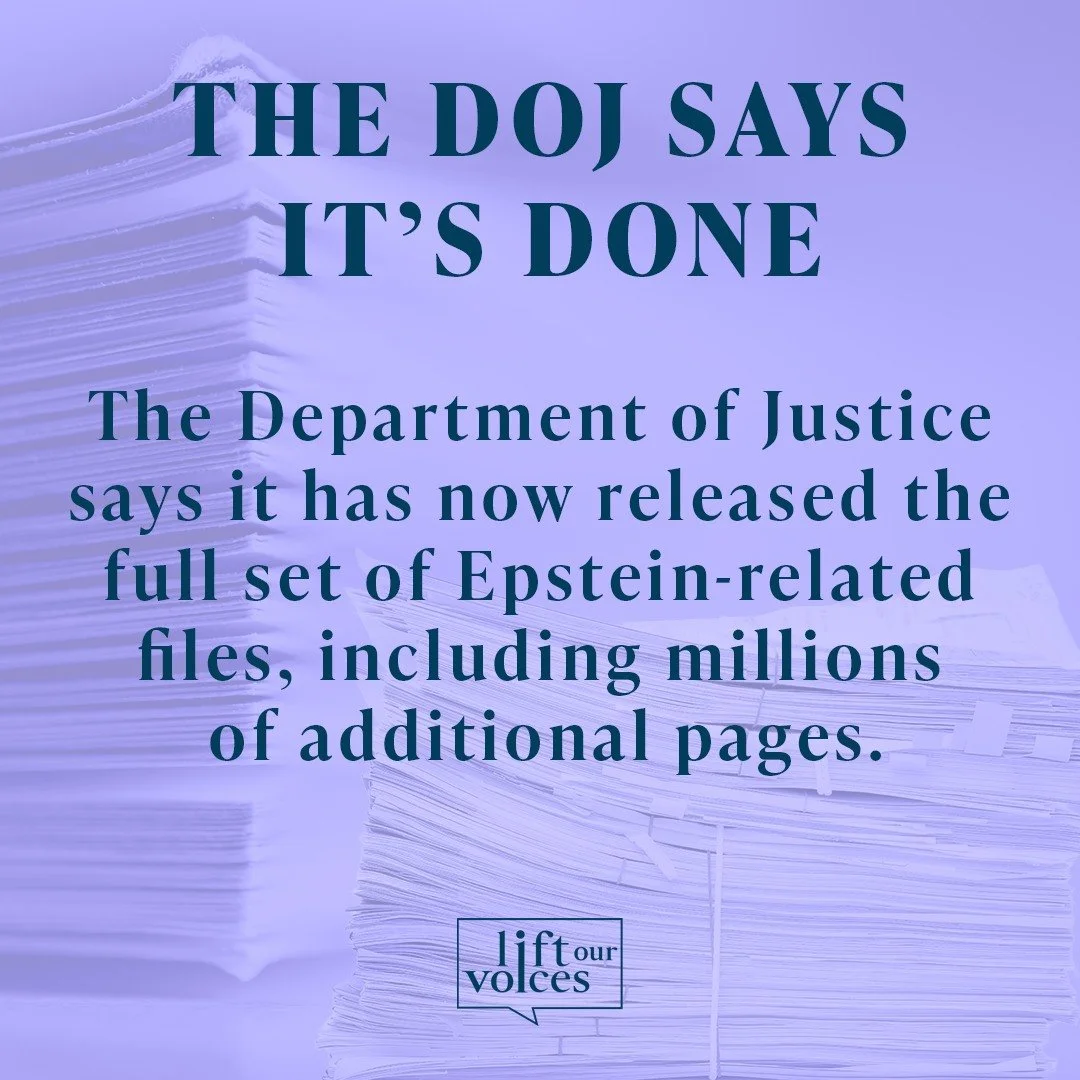 The DOJ says the #epsteinfiles are fully released! But we know they aren't all there.

Survivors deserve the truth and accountability -- NOT endless redactions or delays.

Read more: https://www.nytimes.com/live/2026/01/30/us/epstein-files-release