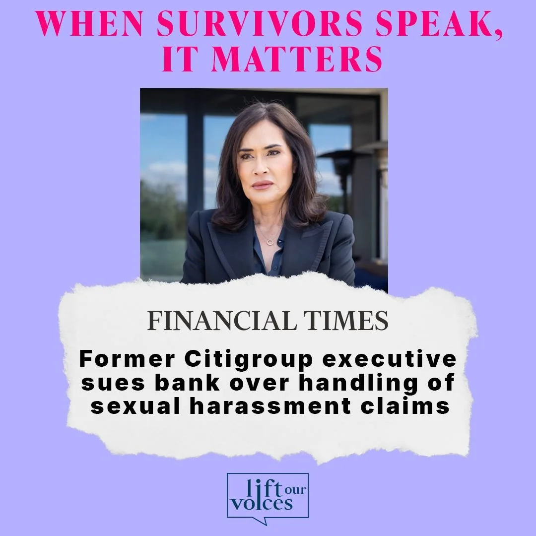 We celebrate Julia Carreon for coming forward and speaking her truth. 

Reporting like this matters because it shows why survivor choice, transparency, and accountability remain essential in every workplace.

Read the @financialtimes reporting on thi