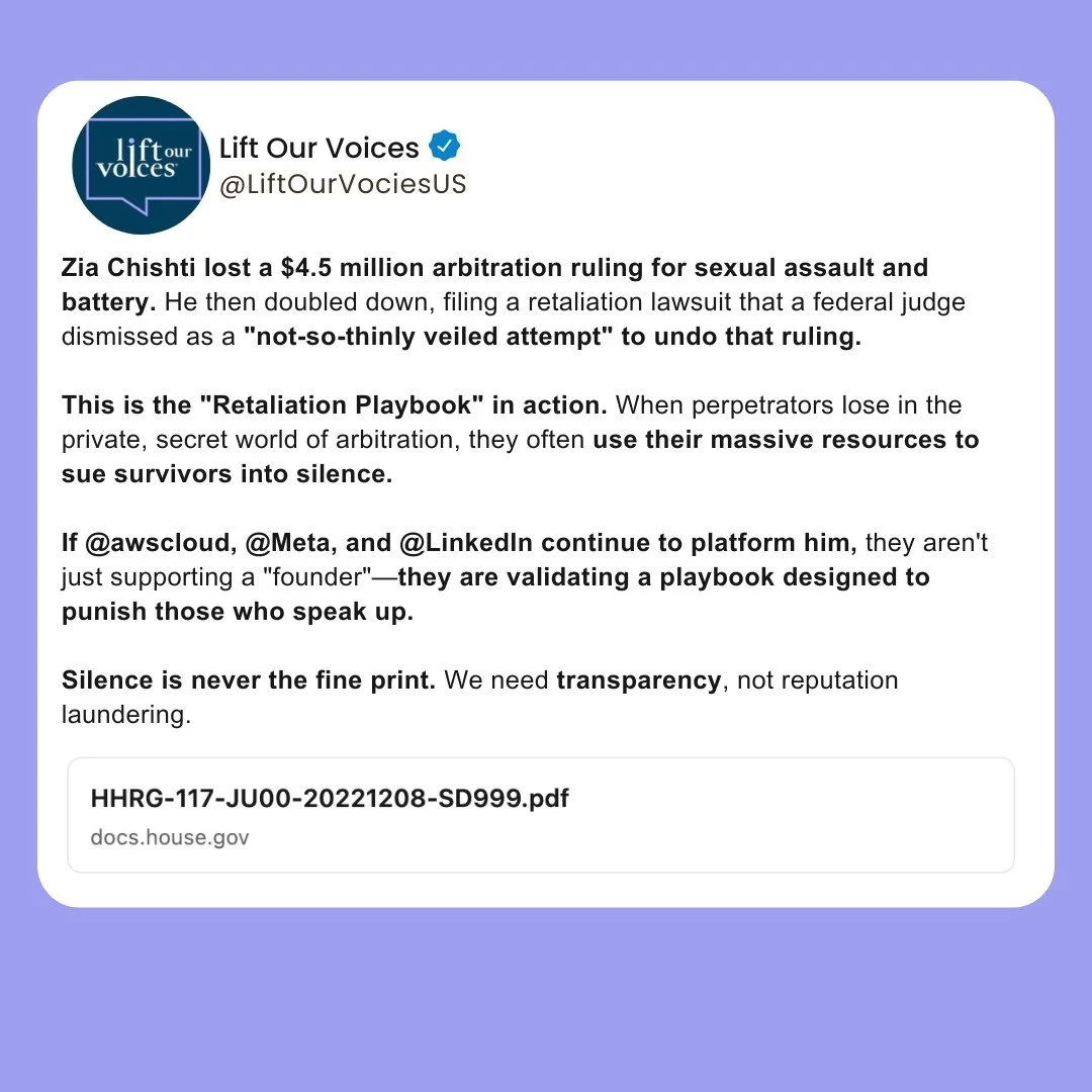 No more suing survivors into silence. 

Source: https://docs.house.gov/meetings/JU/JU00/20221208/115220/HHRG-117-JU00-20221208-SD999.pdf