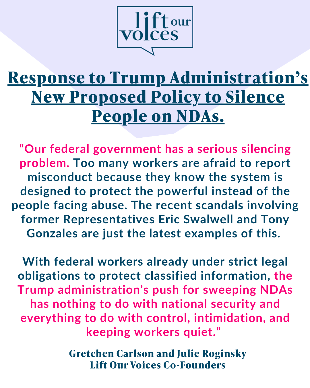 Bloomberg Law: Trump Takes Aim at Press Leaks With NDAs for Federal Workers