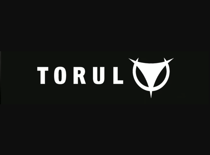 Black background with white text spelling "TORUL" and a stylized owl face logo to the right.