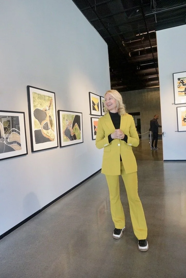 Kimen utstilling på Stjørdal av Lise Anette Strand og Lise S Studio. Lise Anette Strand kunstner i lokalene.