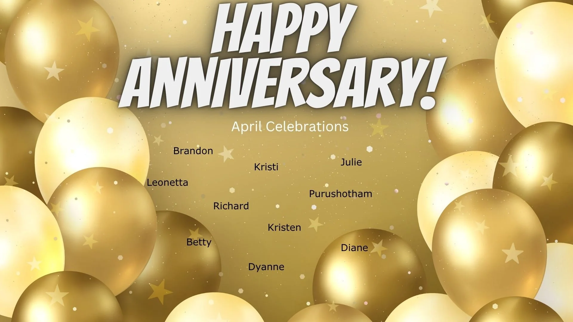 April Anniversaries 