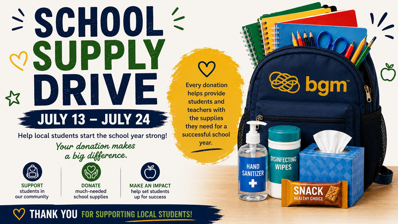2026 School Supply Drive