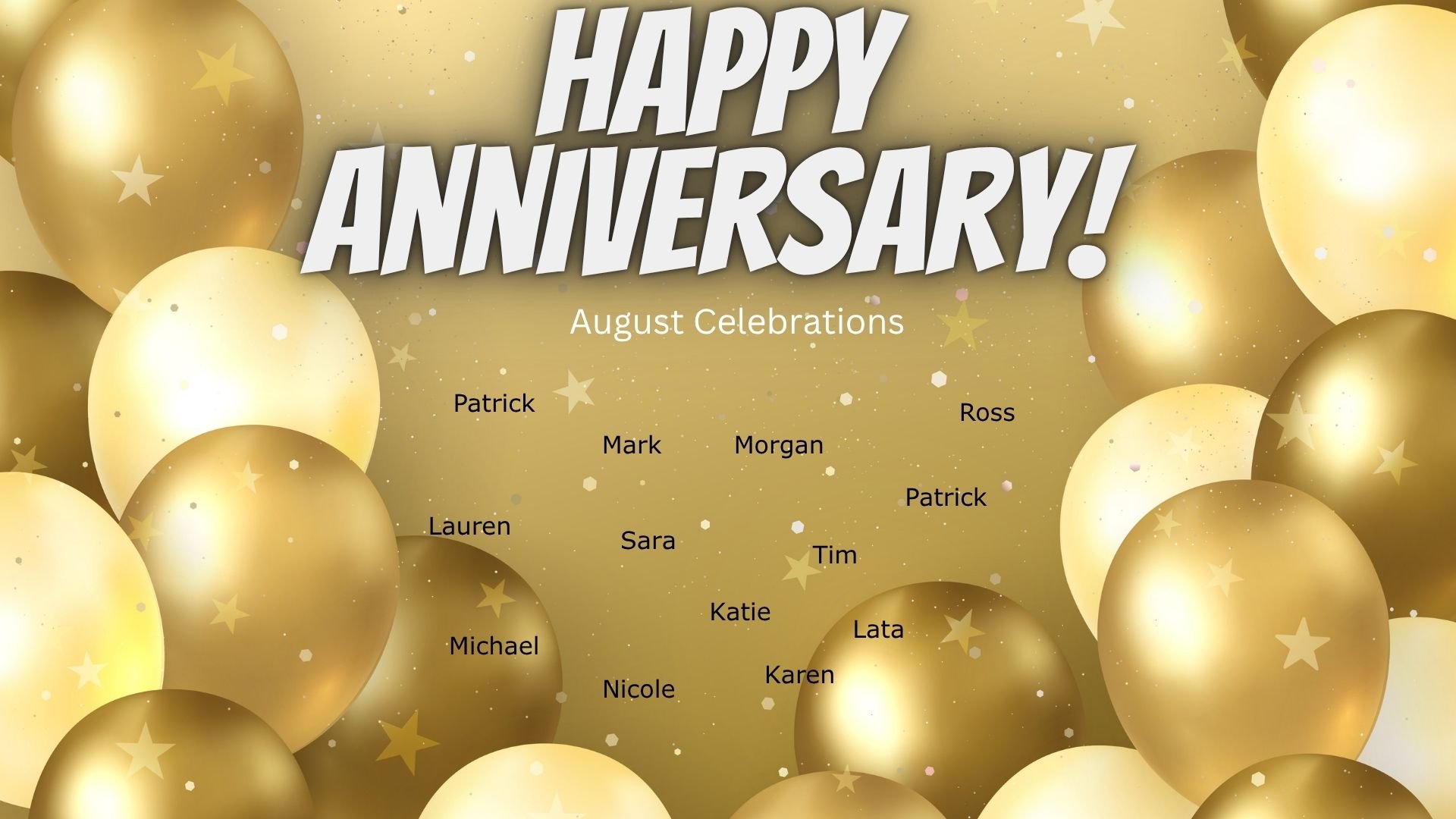 August Anniversaries 