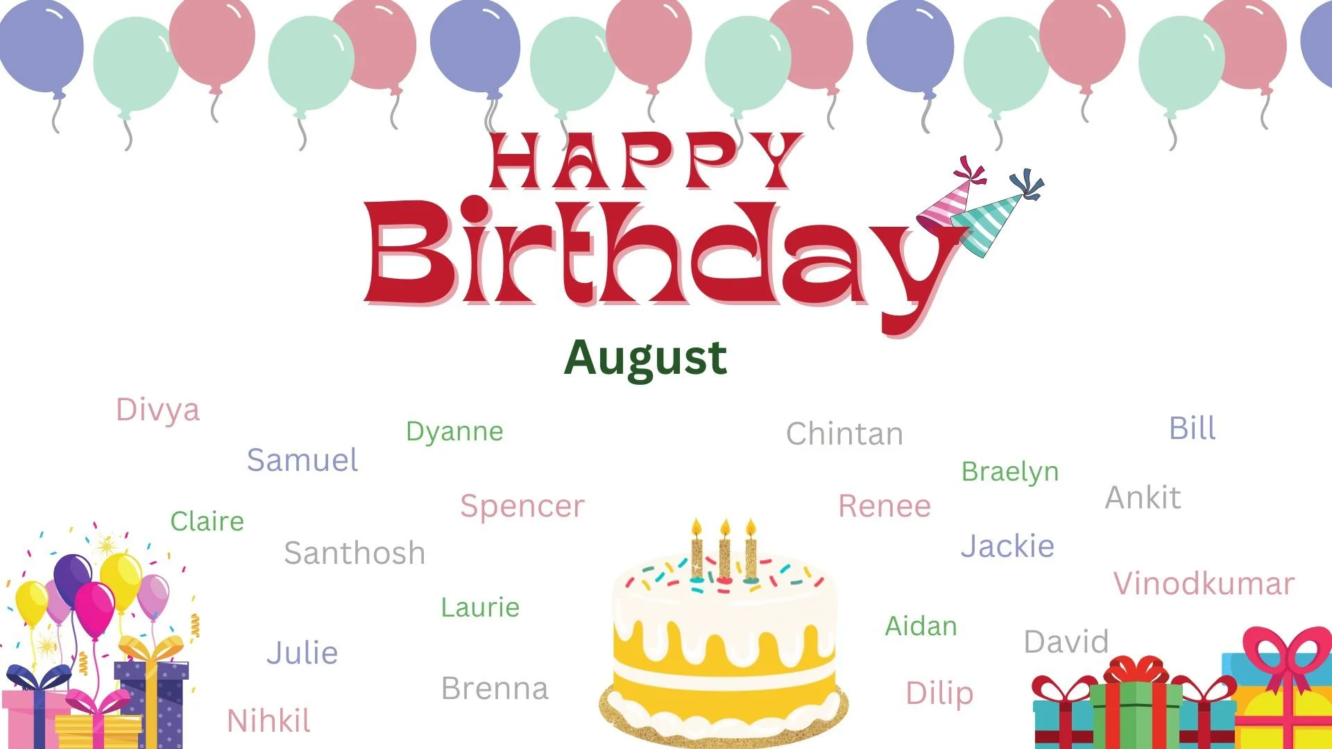 August Birthdays