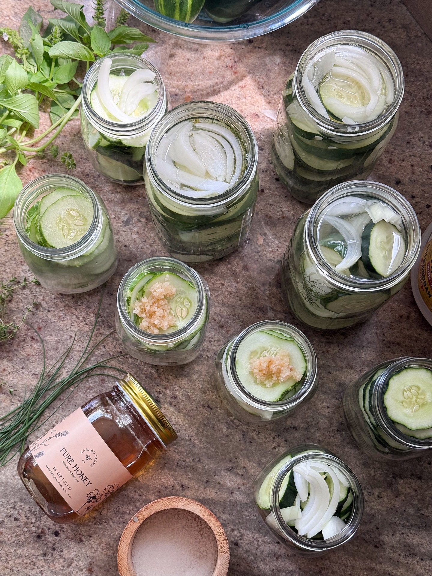 Got an email saying my flight was delayed by 2.5 hours - so naturally, I started making pickles. Ten jars later, I get another email: &ldquo;Just kidding, your flight&rsquo;s back on time!&rdquo; 😂 I somehow made my flight and now I have something y