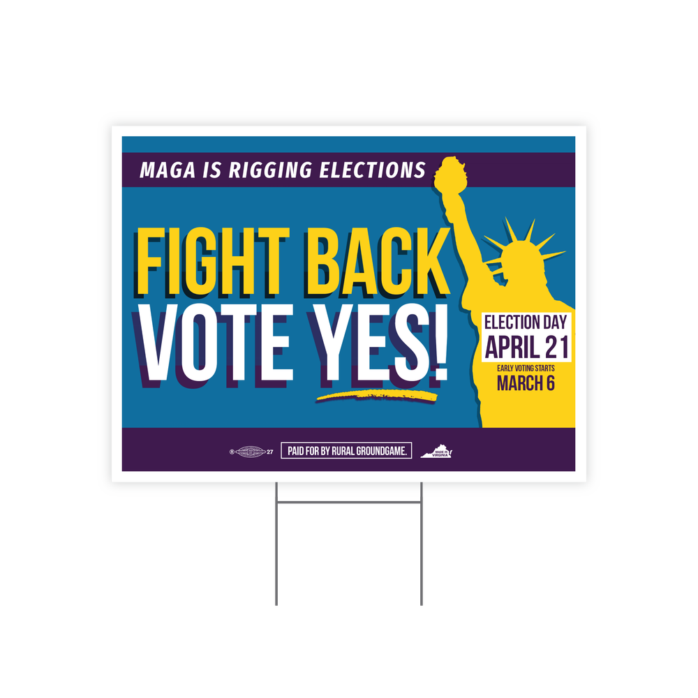 Rural GroundGame yard sign