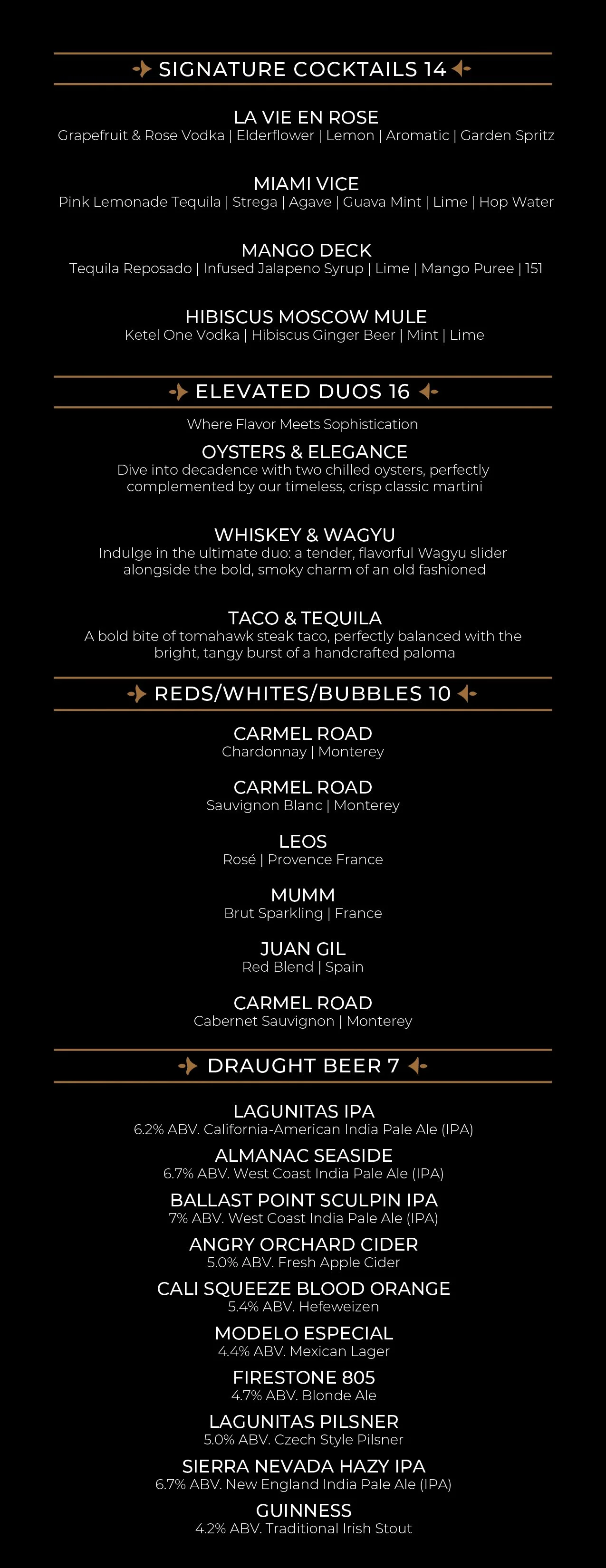 WILD ROSE EATERY MENU — WILD ROSE