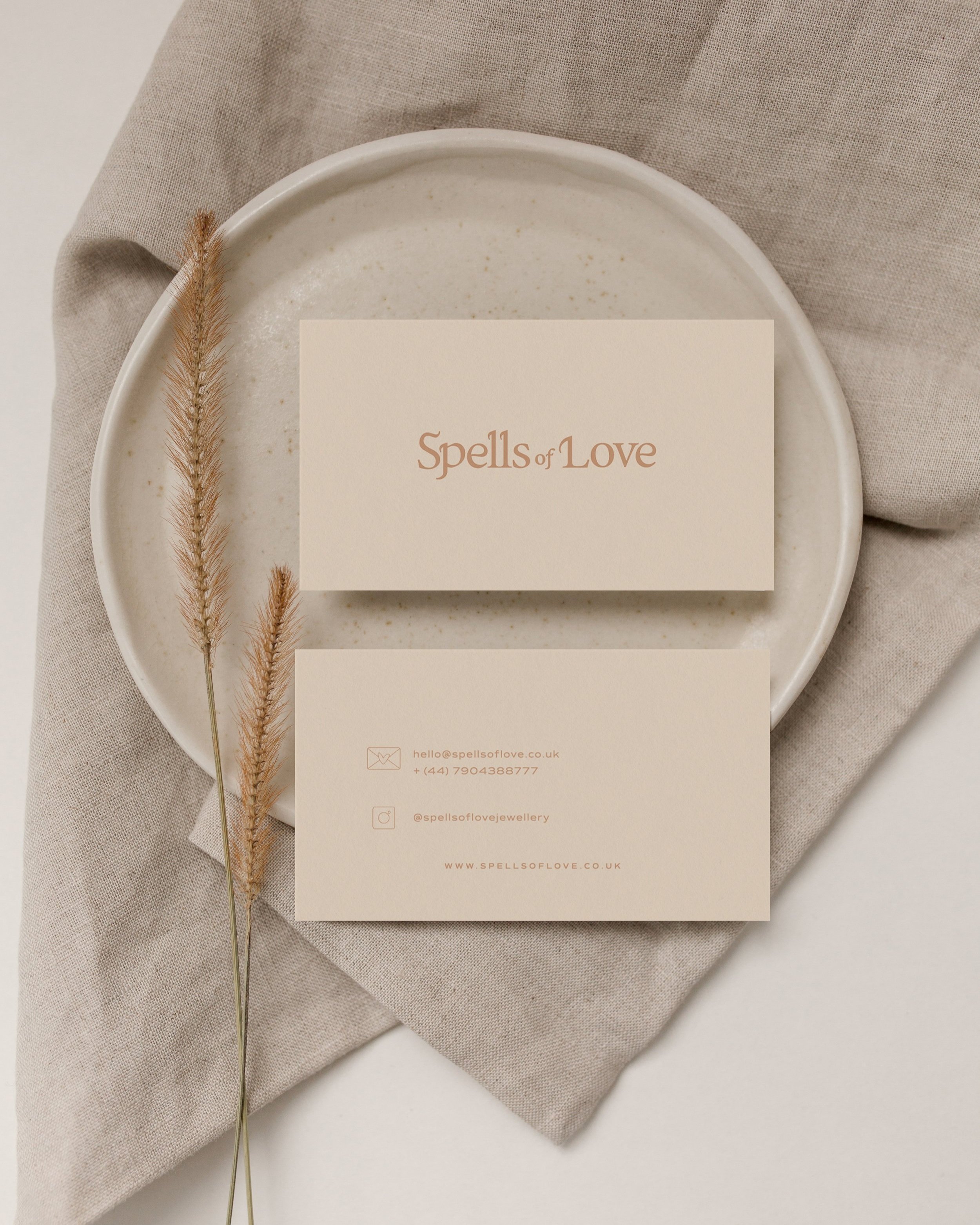 Spells of Love Business Card Design