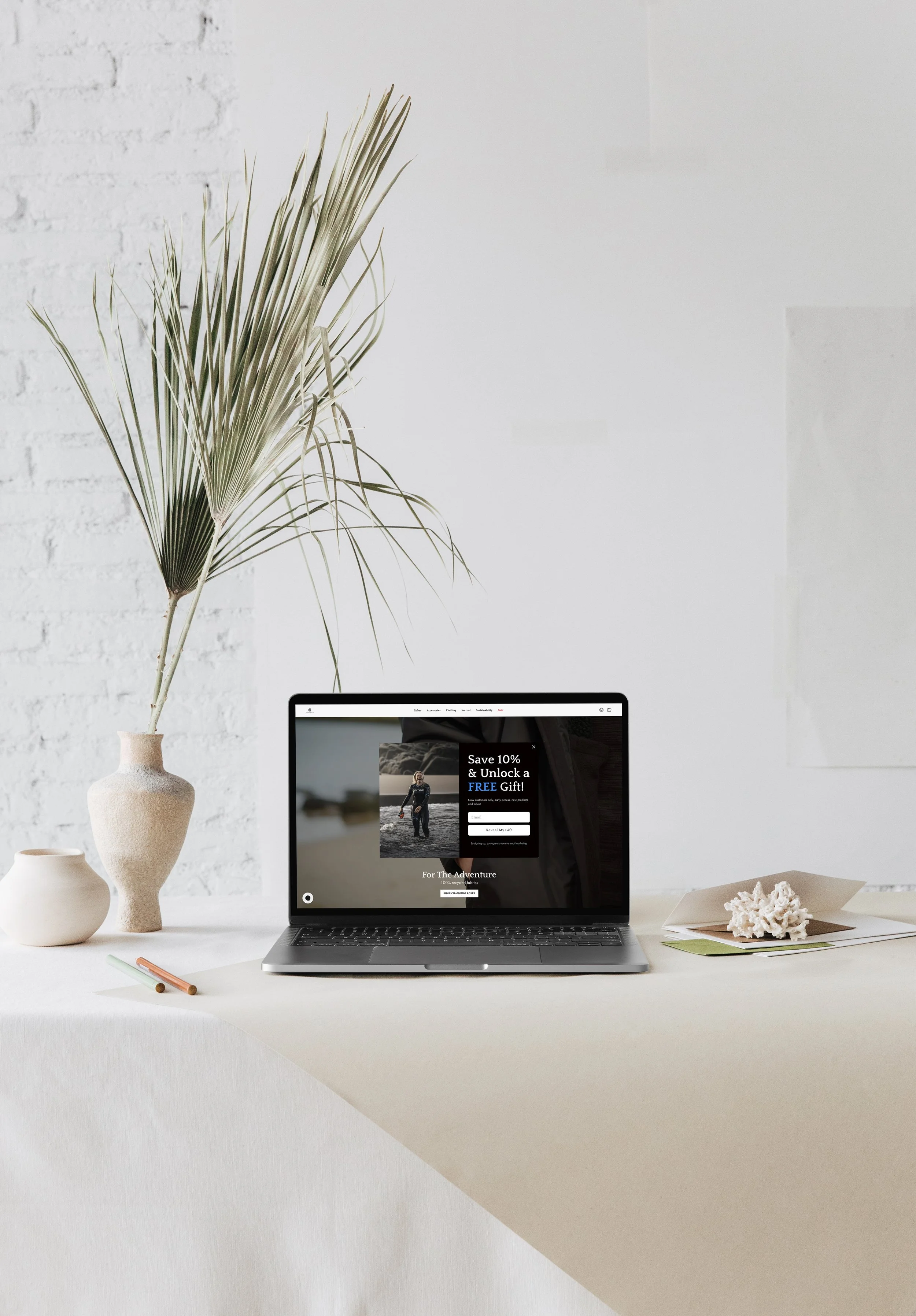 Seashell modular Klaviyo email template for ecommerce campaigns
