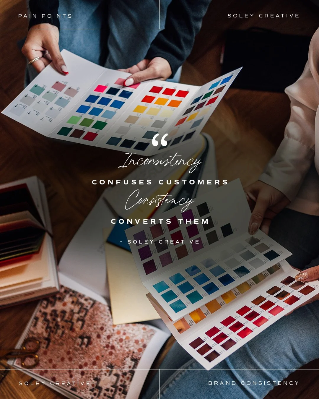 Your customer doesn&rsquo;t care if it&rsquo;s from your email team, social team or product team &mdash; they just want a brand that makes sense.⁠
When your website looks one way, your emails another, and your socials a whole different vibe, you're c