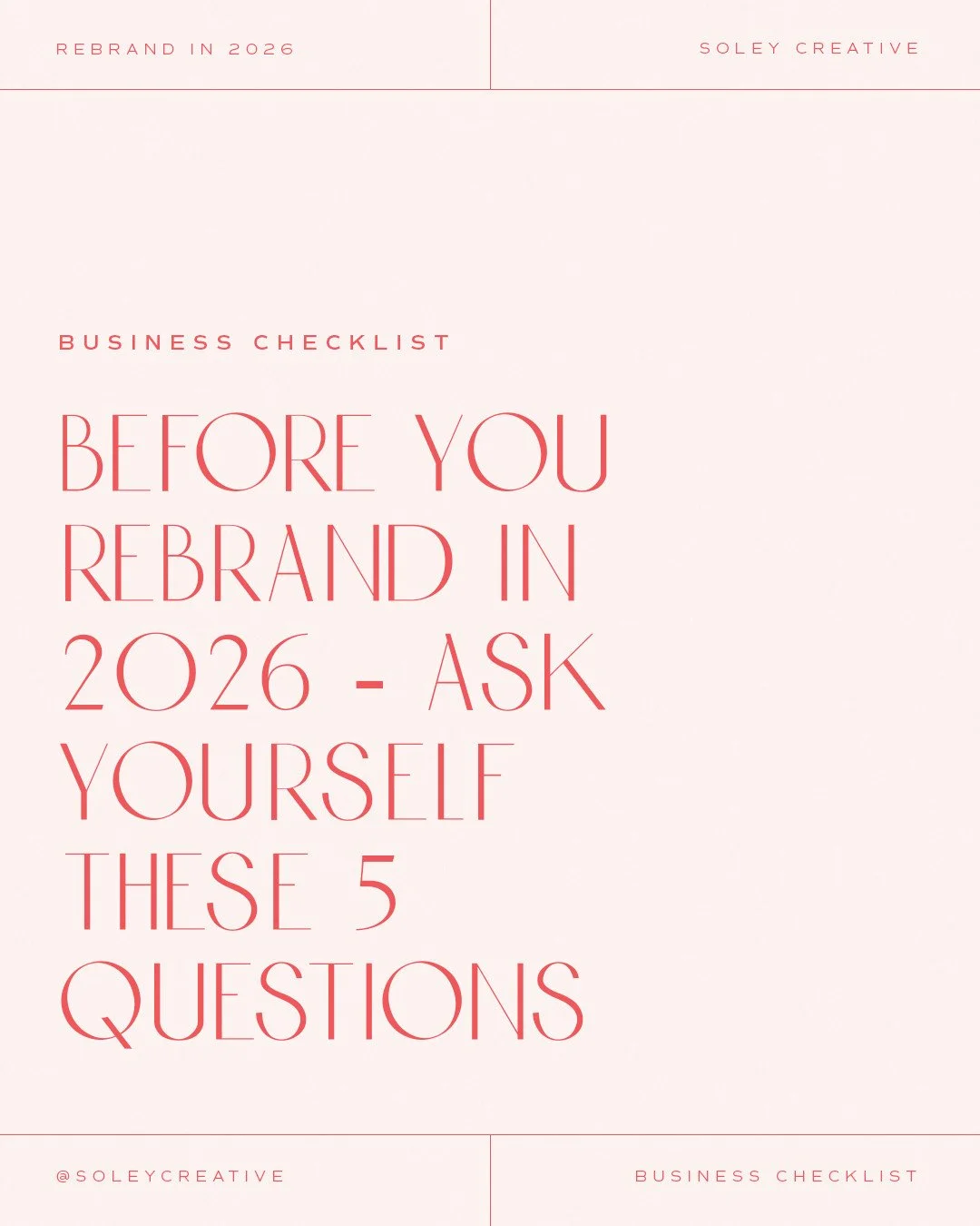 🧠 Thinking about rebranding this year? Read this first.⁠
⁠
A rebrand can totally change how your business is seen but only if it solves the right problem. We&rsquo;ve worked with too many brands who rushed in, then realised they didn&rsquo;t need a 
