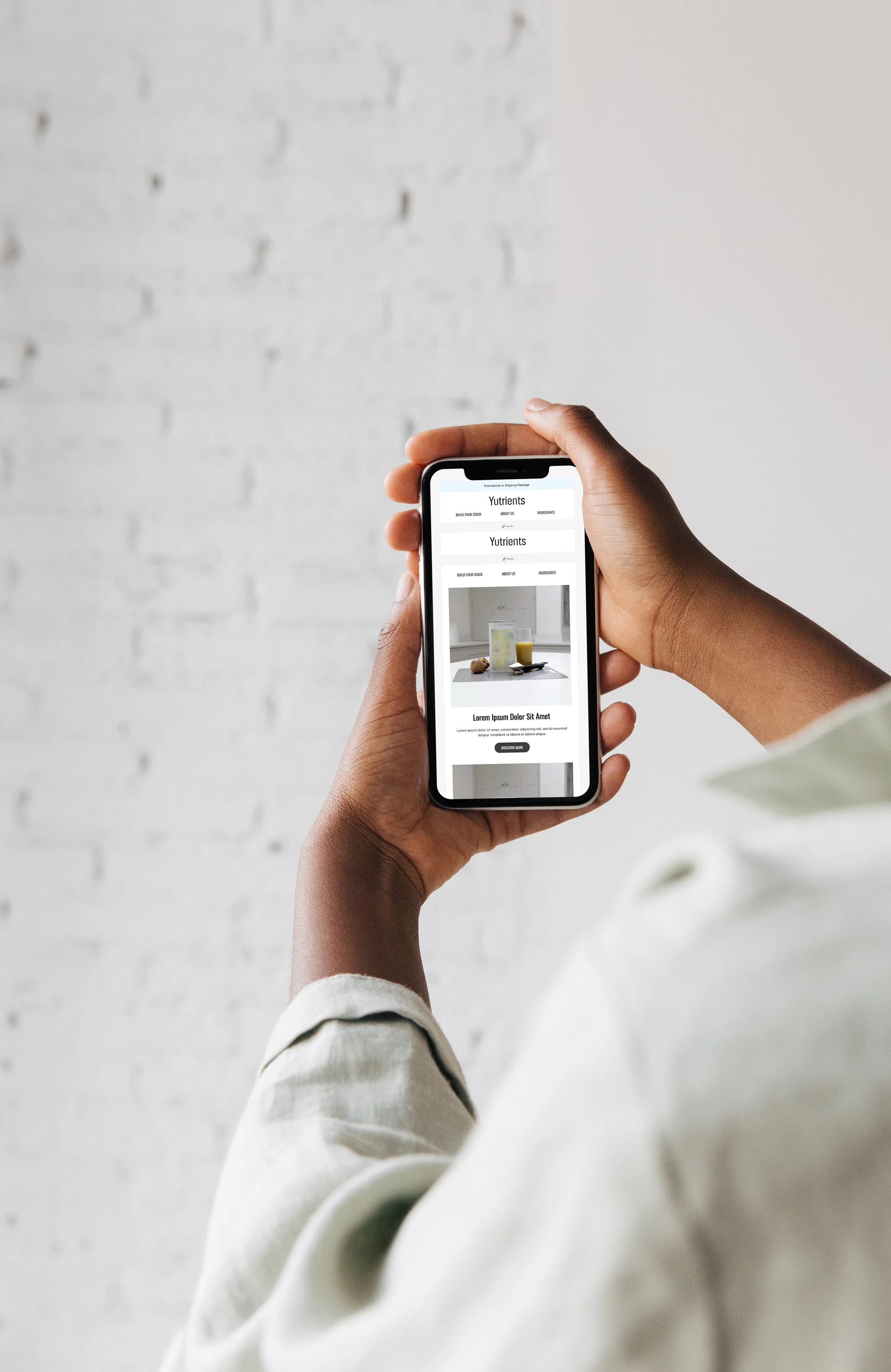 Yutrients ecommerce email design in Klaviyo