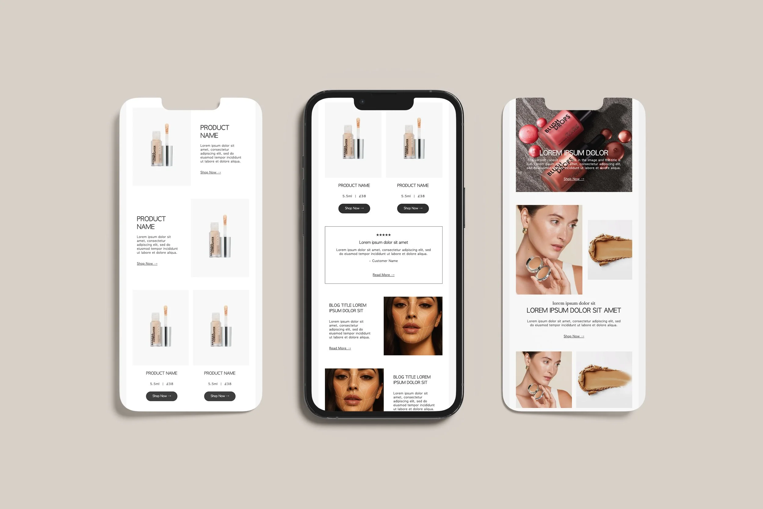 Rodial Klaviyo email design by Soley Creative