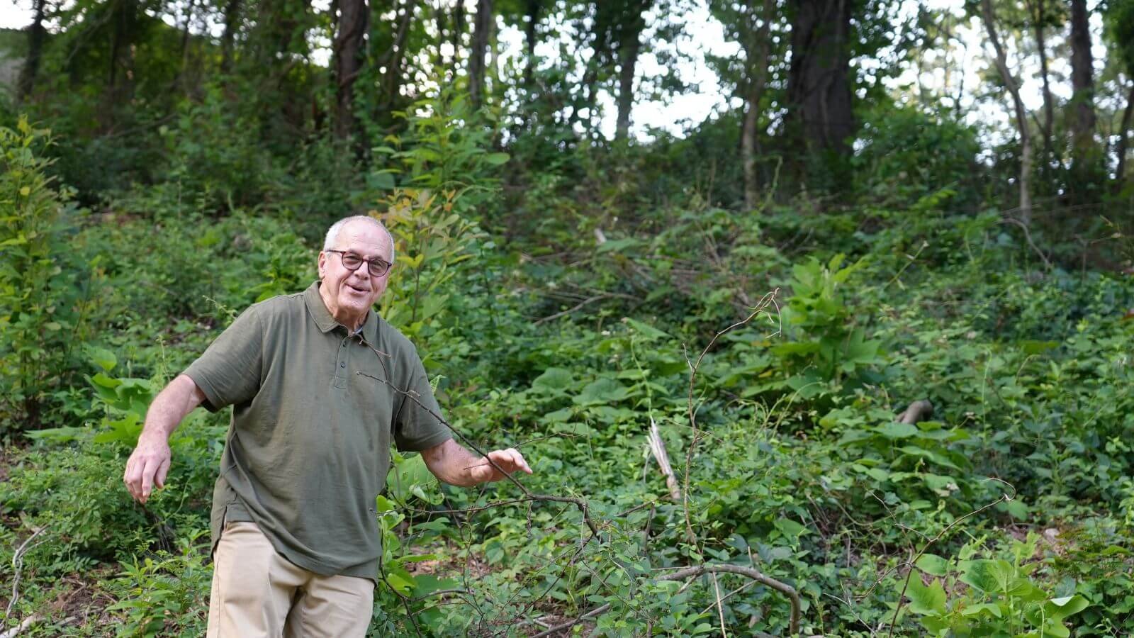 photo of volunteer at bioblitz day at muni.jpg