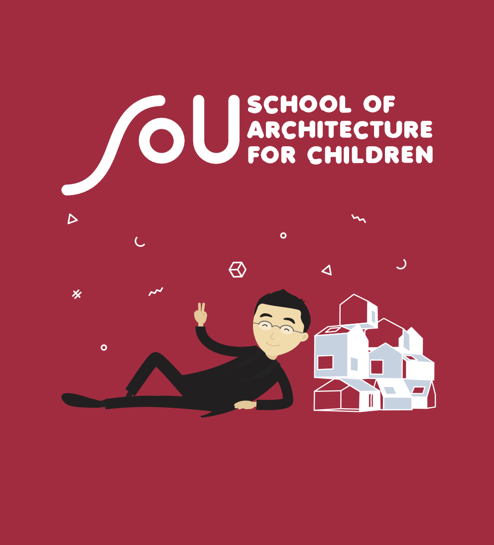 SOU School of Architecture for Children graphic inspired by Japanese architect Sou Fujimoto.