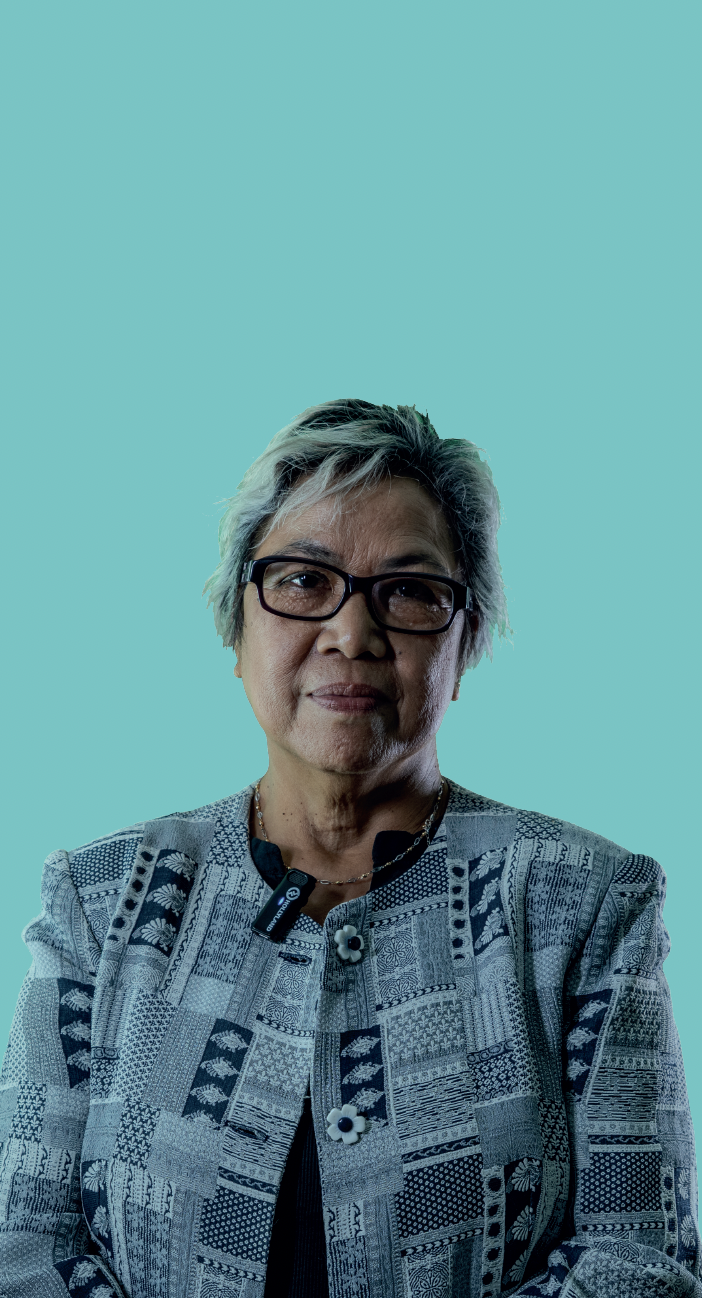 Portrait of Yolanda Cayanan, originally from Pampanga, for the Palermo Pavilion.