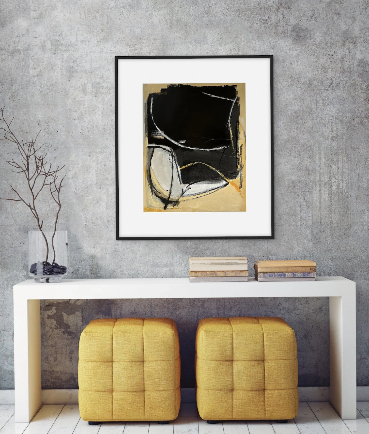 It's a Balancing Act-2 Shown Framed and in Situ