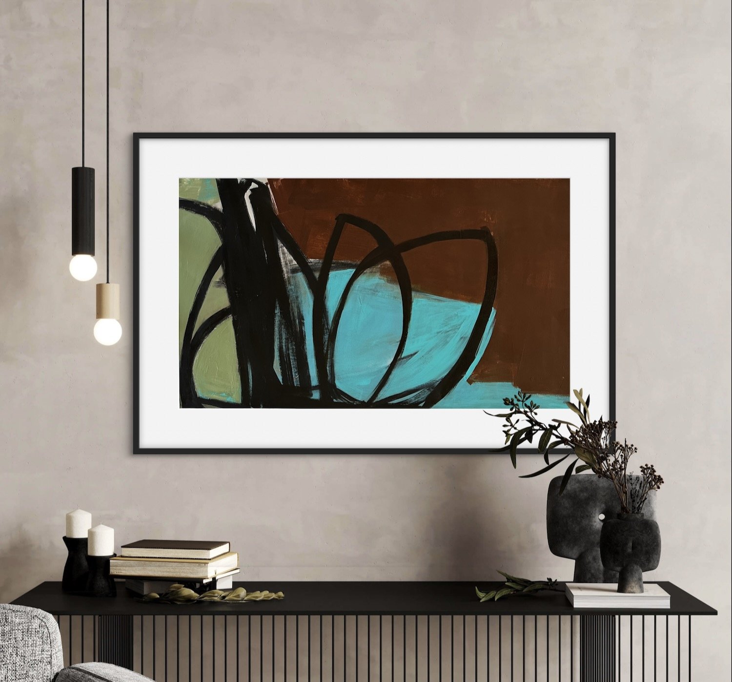 Flow | 26x39 Framed as Shown | Acrylic on Paper